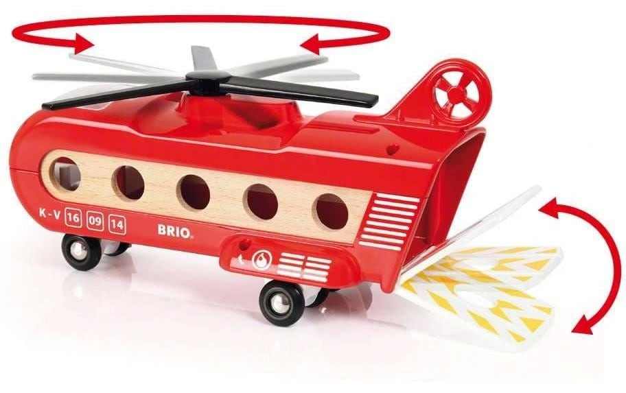 BRIO® Hélicoptère jouet »Eisenbahn-Transporthubschrauber«