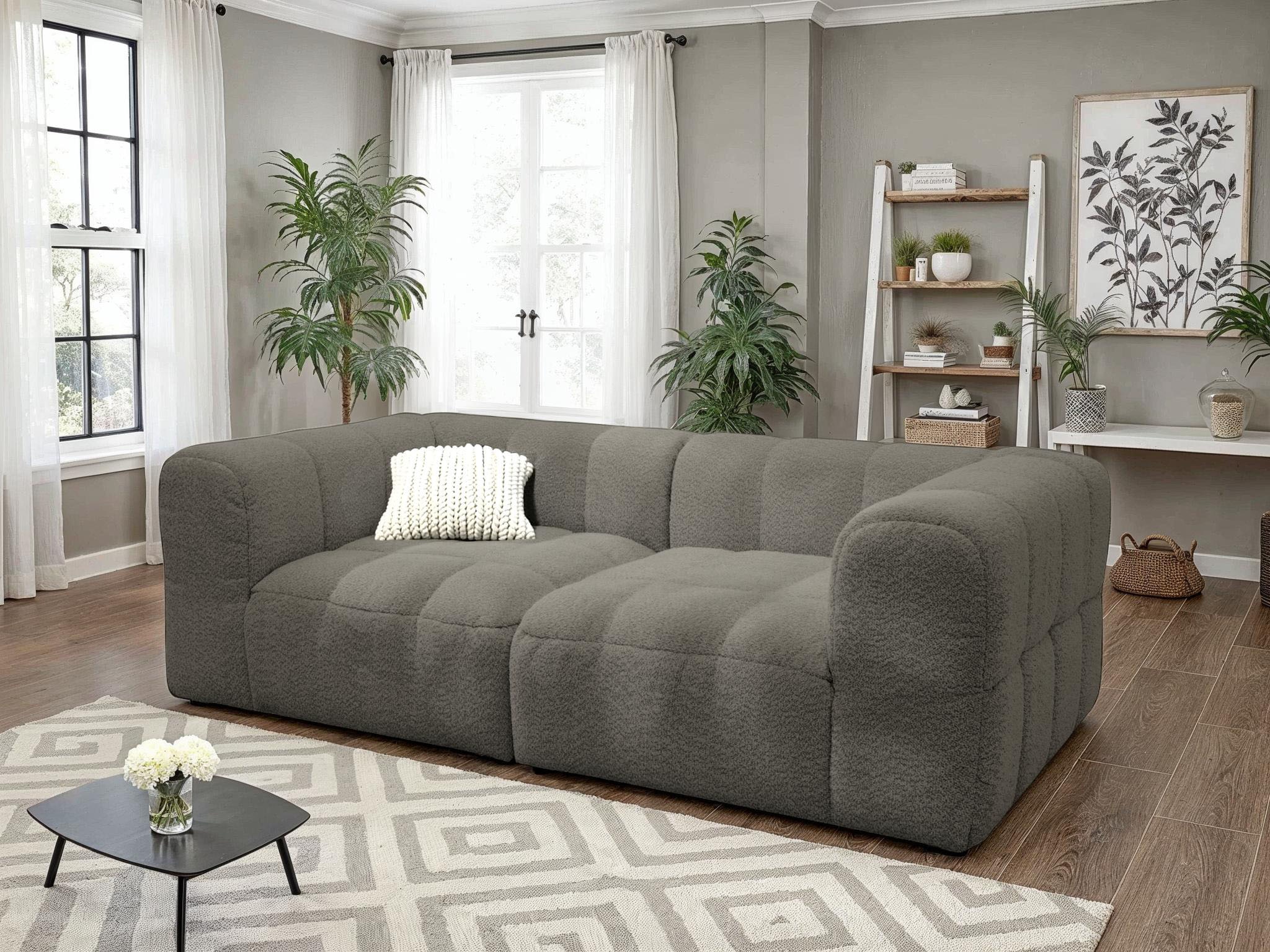 DOMO collection Big-Sofa »Ghent Megasofa in 2 Breiten, modern« Mit Taschenfederkern und Kassettensteppung