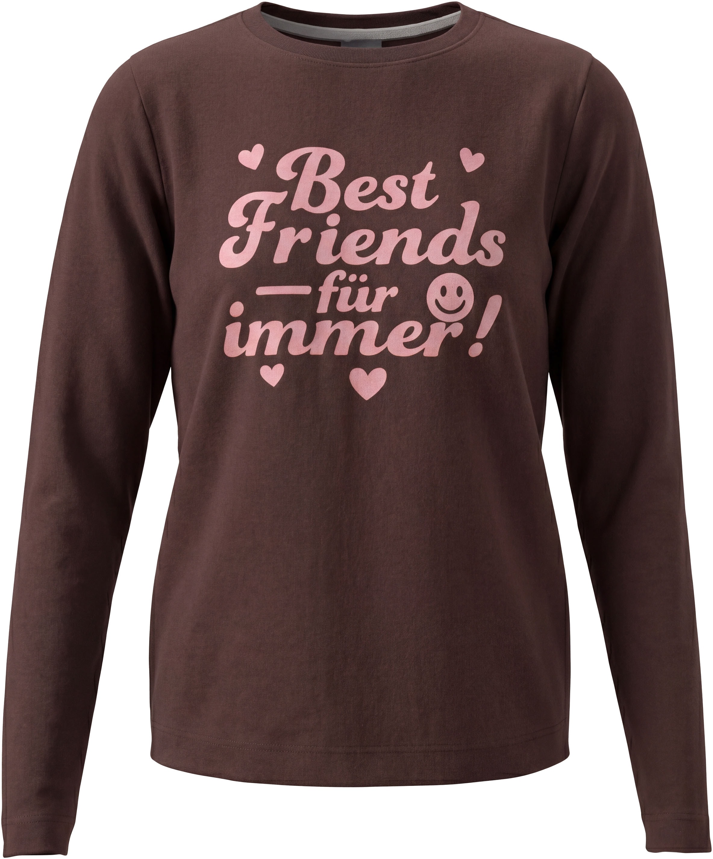 KIDSWORLD T-shirt à manches longues »Slogan Shirt: BEST FRIENDS - für immer!« coupe mi-hanche, manches longues, style basique