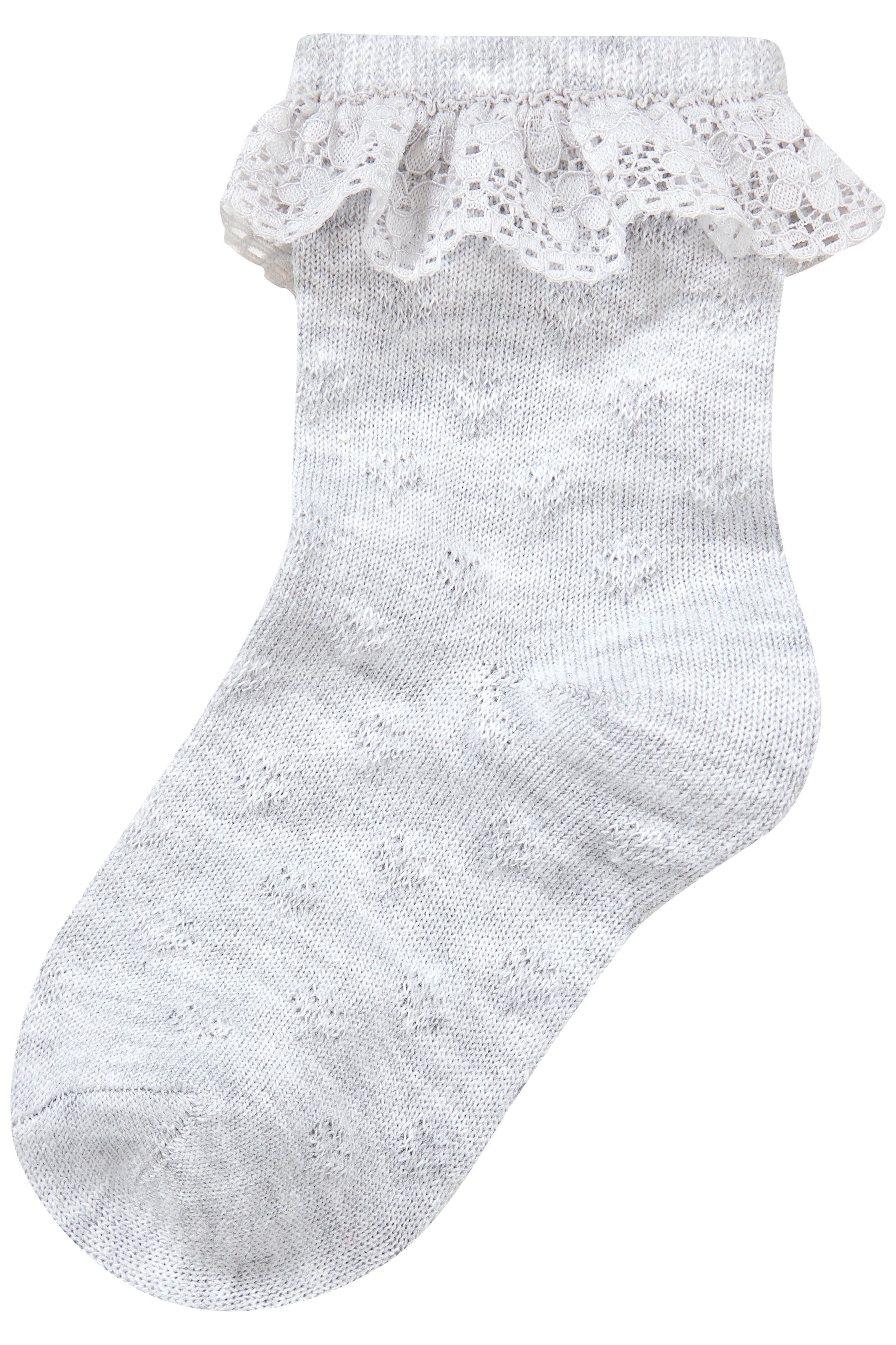 H.I.S Socken »Babysocken Ajour« Packung, 3 Paar tlg. mit feinem Ajour Strickmuster und kleiner Rüsche