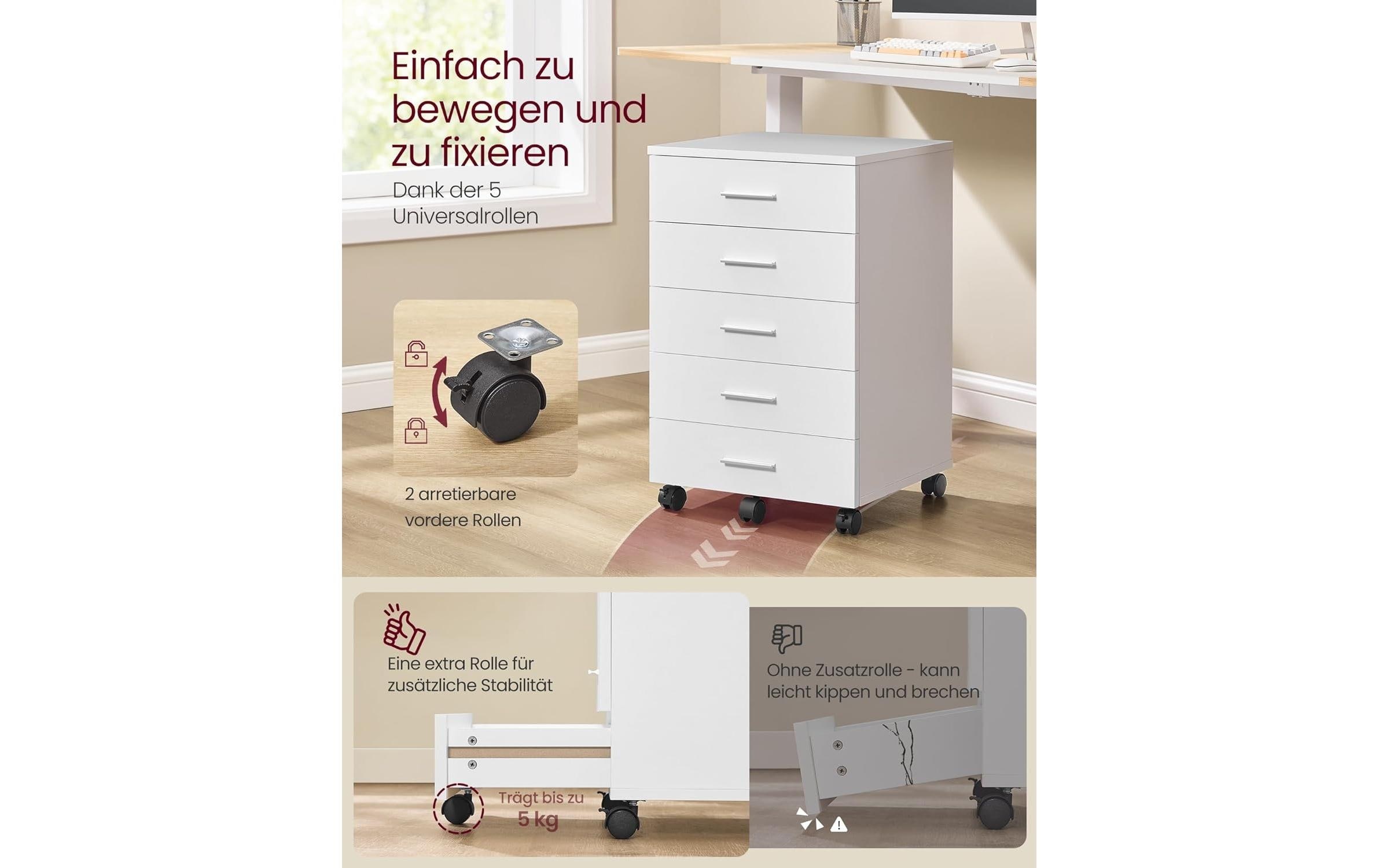 SONGMICS Rollcontainer »42 x 40 x 65.7 cm«