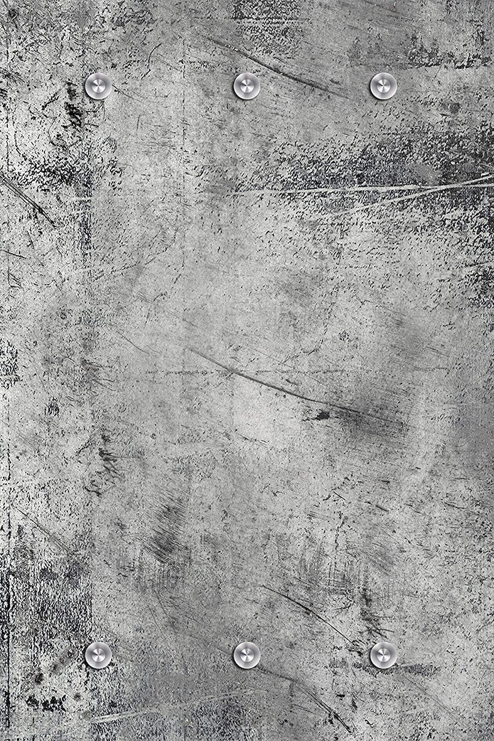 queence Garderobenleiste »Brushed Grey« Wand Garderobe, wischtechnik, Beton Optik, grau, platzsparend, modern