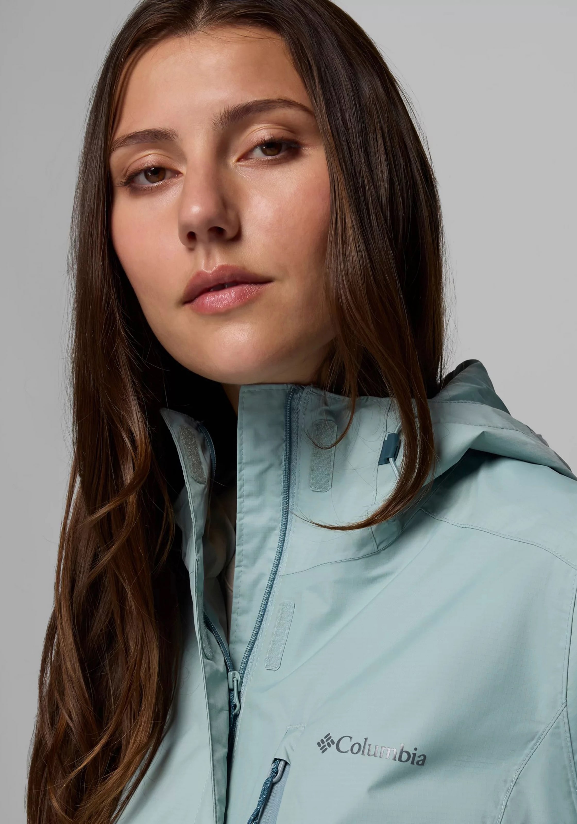 Columbia Regenjacke »Pouring Adventure III Jacket« mit Kapuze sportlicher Stil, wasserdichtes und winddichtes Material