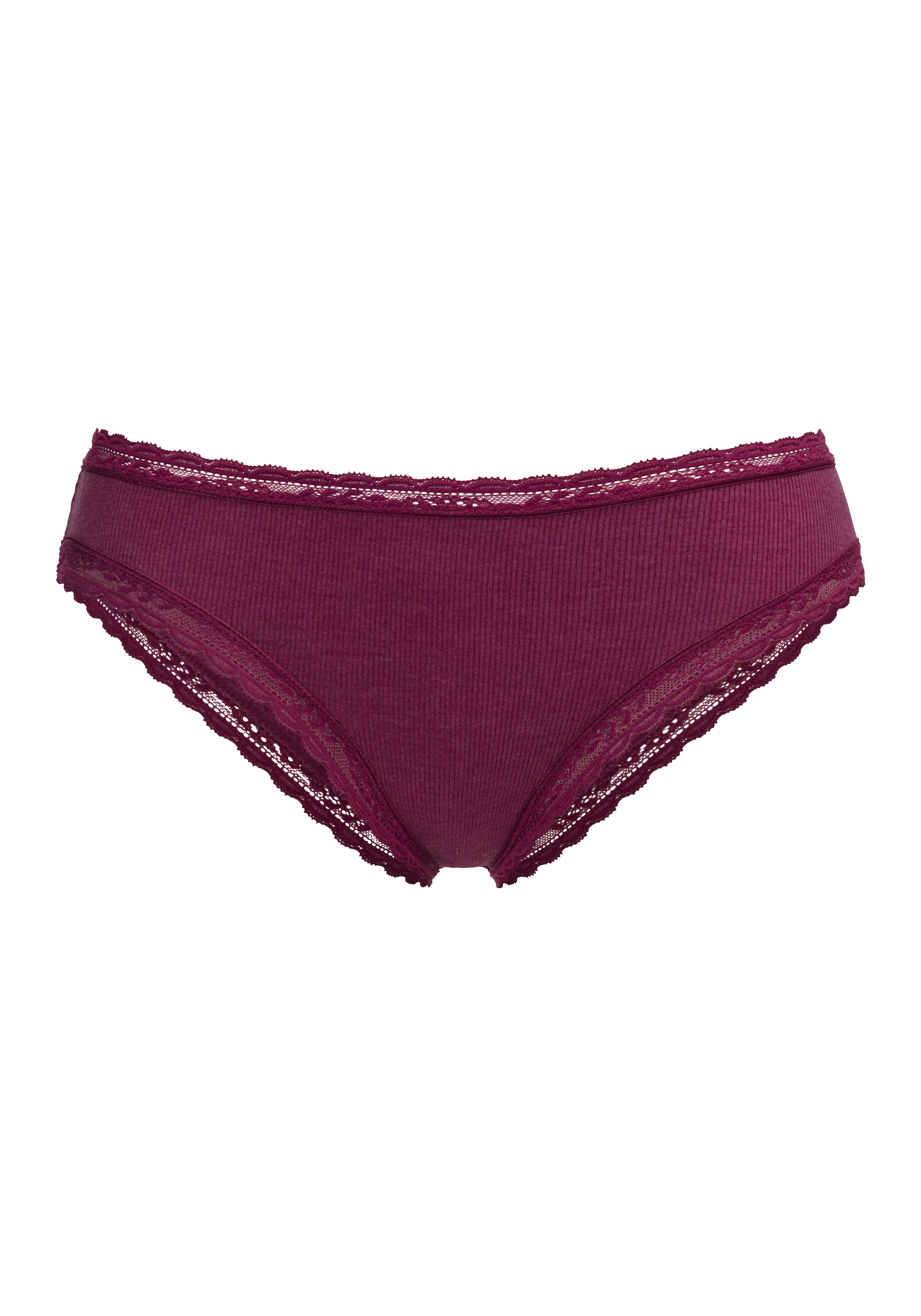 s.Oliver Slip brésilien Paquet, 2 cuis avec dentelle mode en mélange de coton