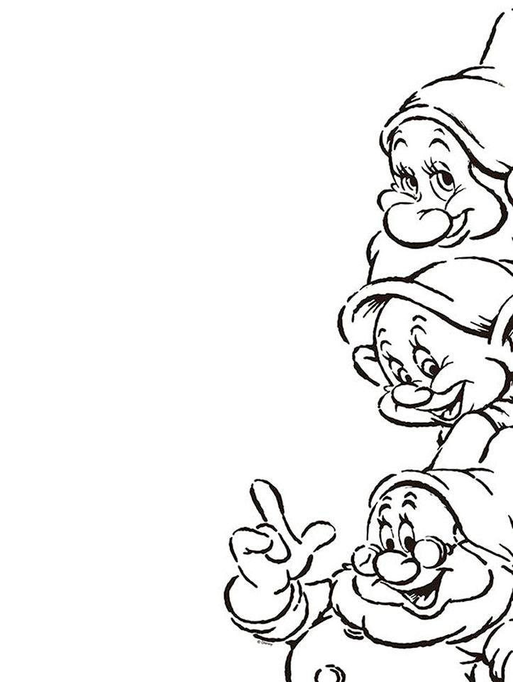 Komar Bild »Snow White Dwarves« Disney 1 Stk. tlg. Wandbild zur Dekoration im Kinderzimmer - ohne Rahmen