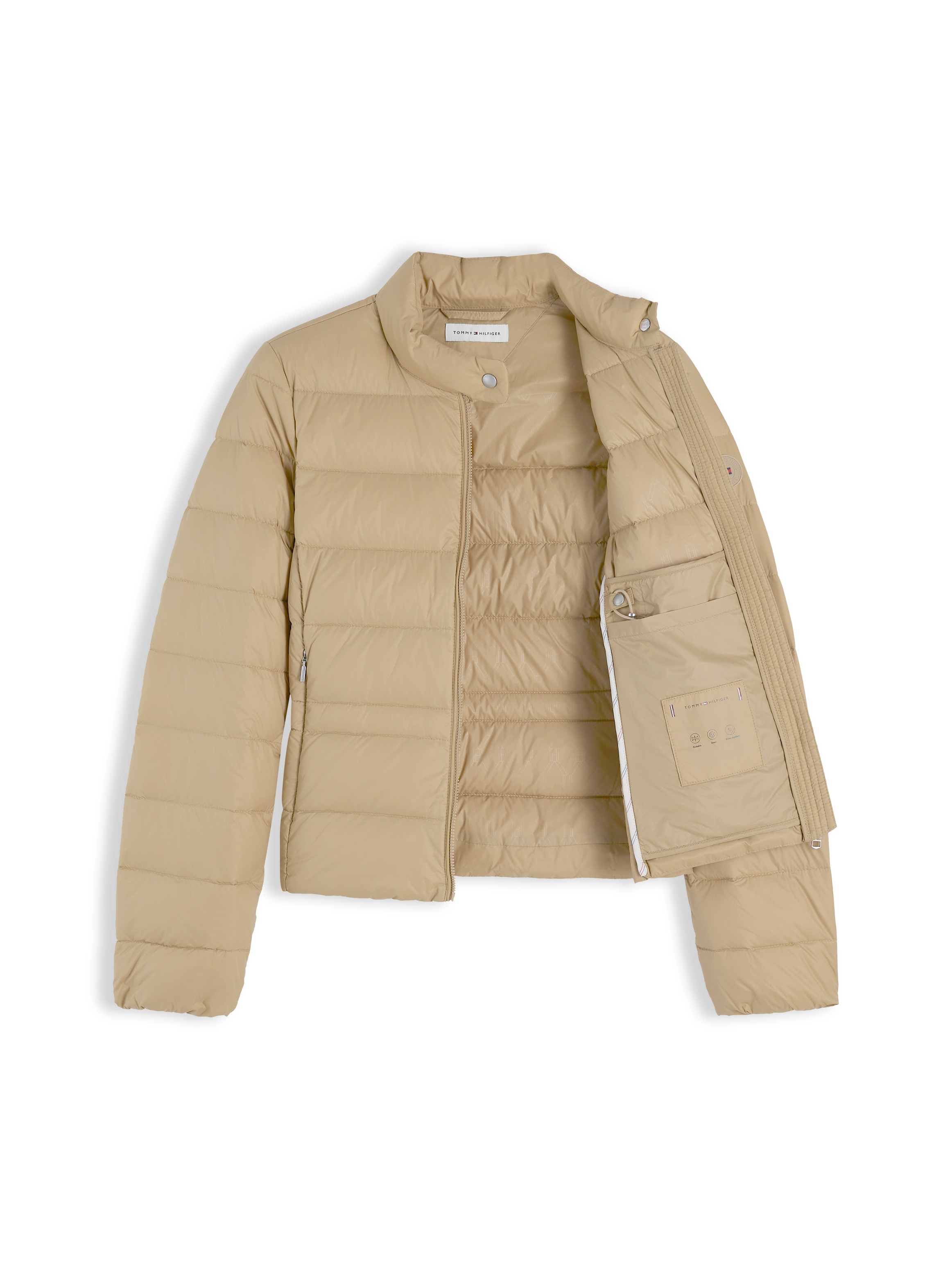 Tommy Hilfiger Doudoune »LW DOWN PACKABLE JACKET« sans capuche en fibre synthétique facile d'entretien, qualité matelassée légère