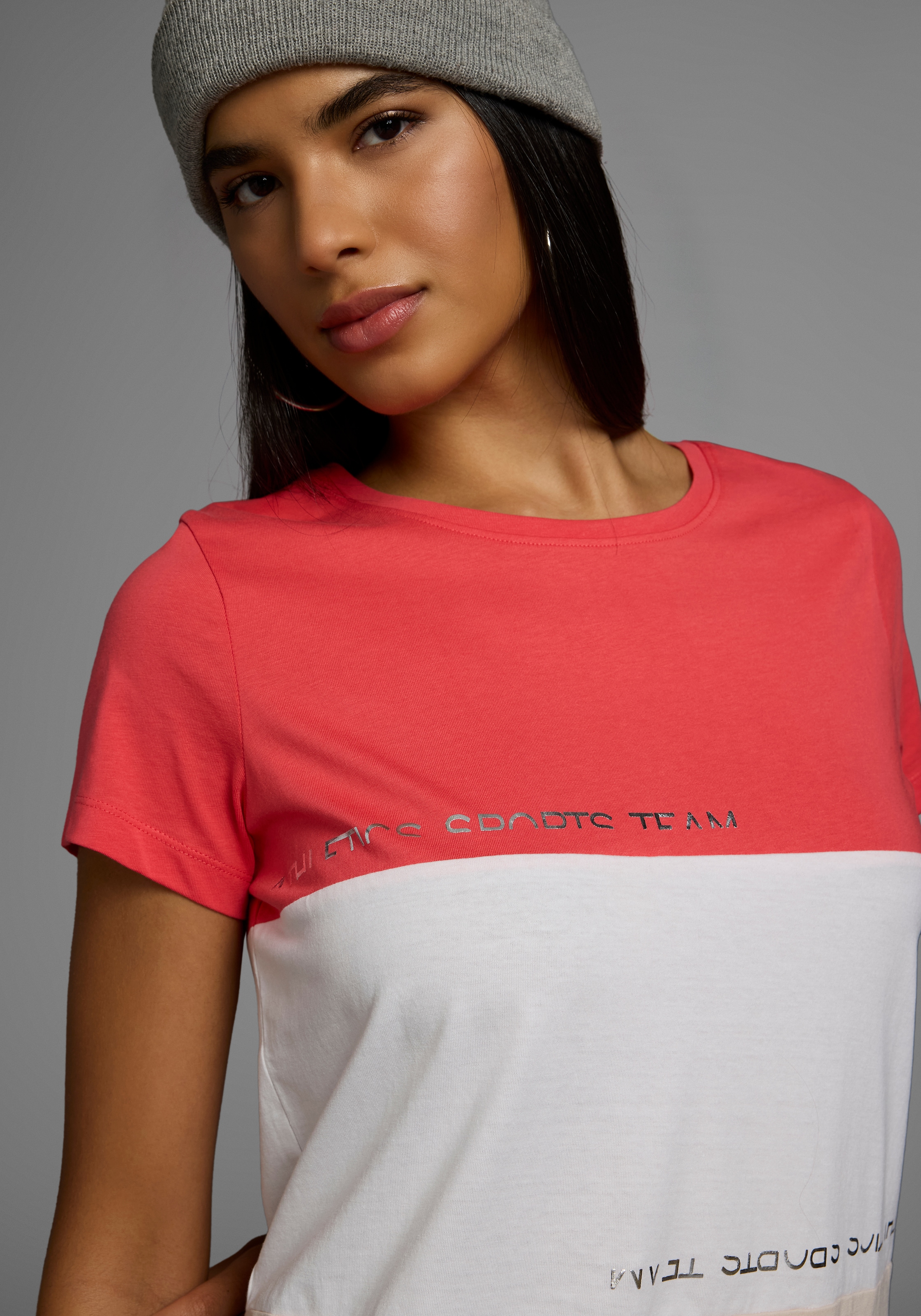 KangaROOS T-shirt im Colorblock-Design