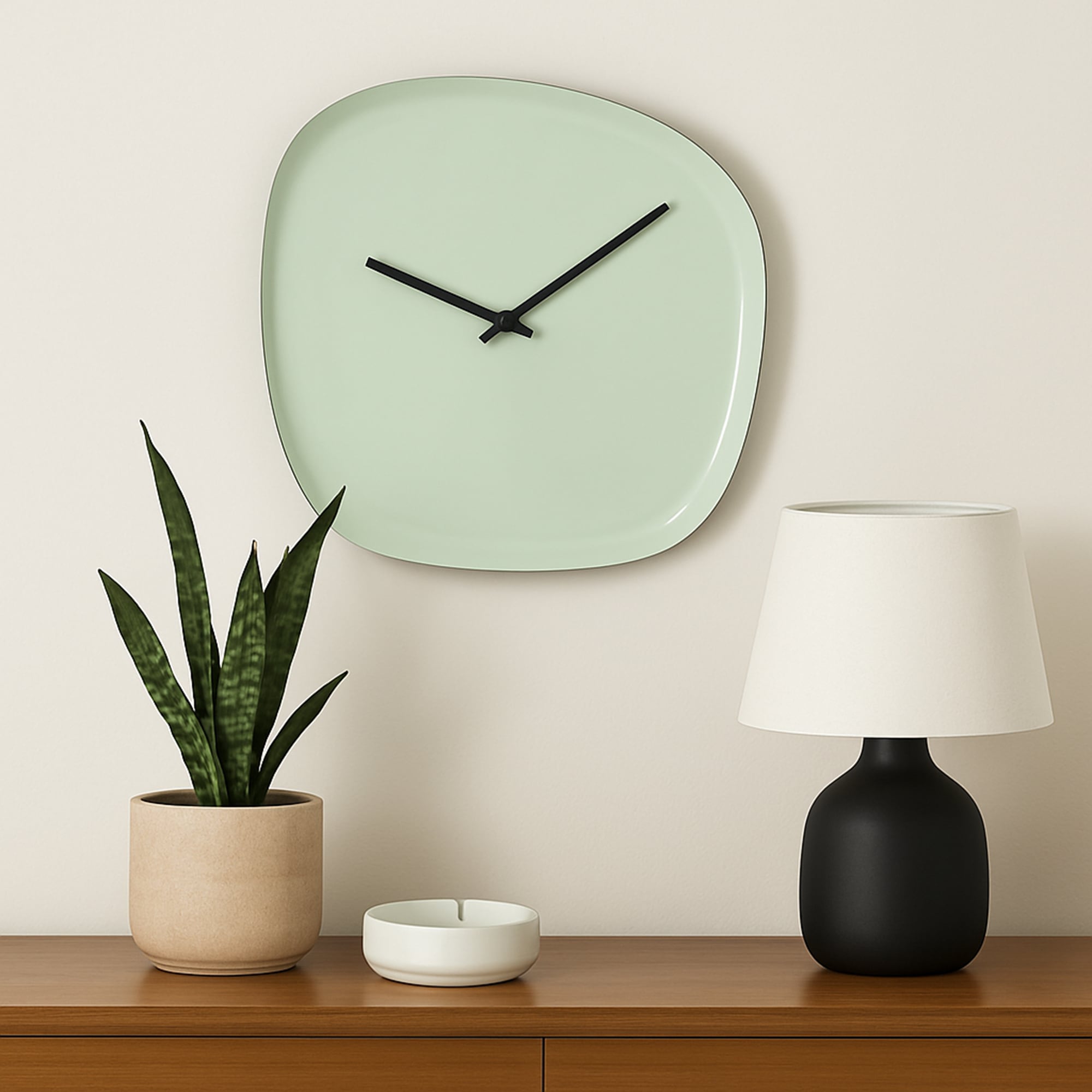 MIRRORS AND MORE Horloge murale »TOMO« forme organique
