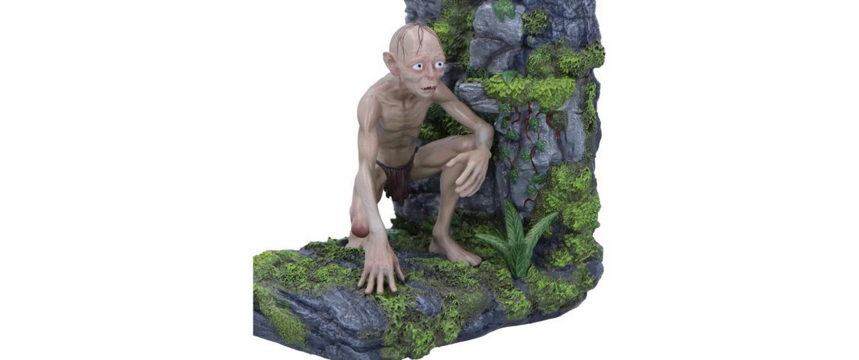 NEMESIS NOW Figurine de merchandising »Herr der Ringe Gollum & Smeagol« Offiziell lizenzierte, handbemalte Buchstützen