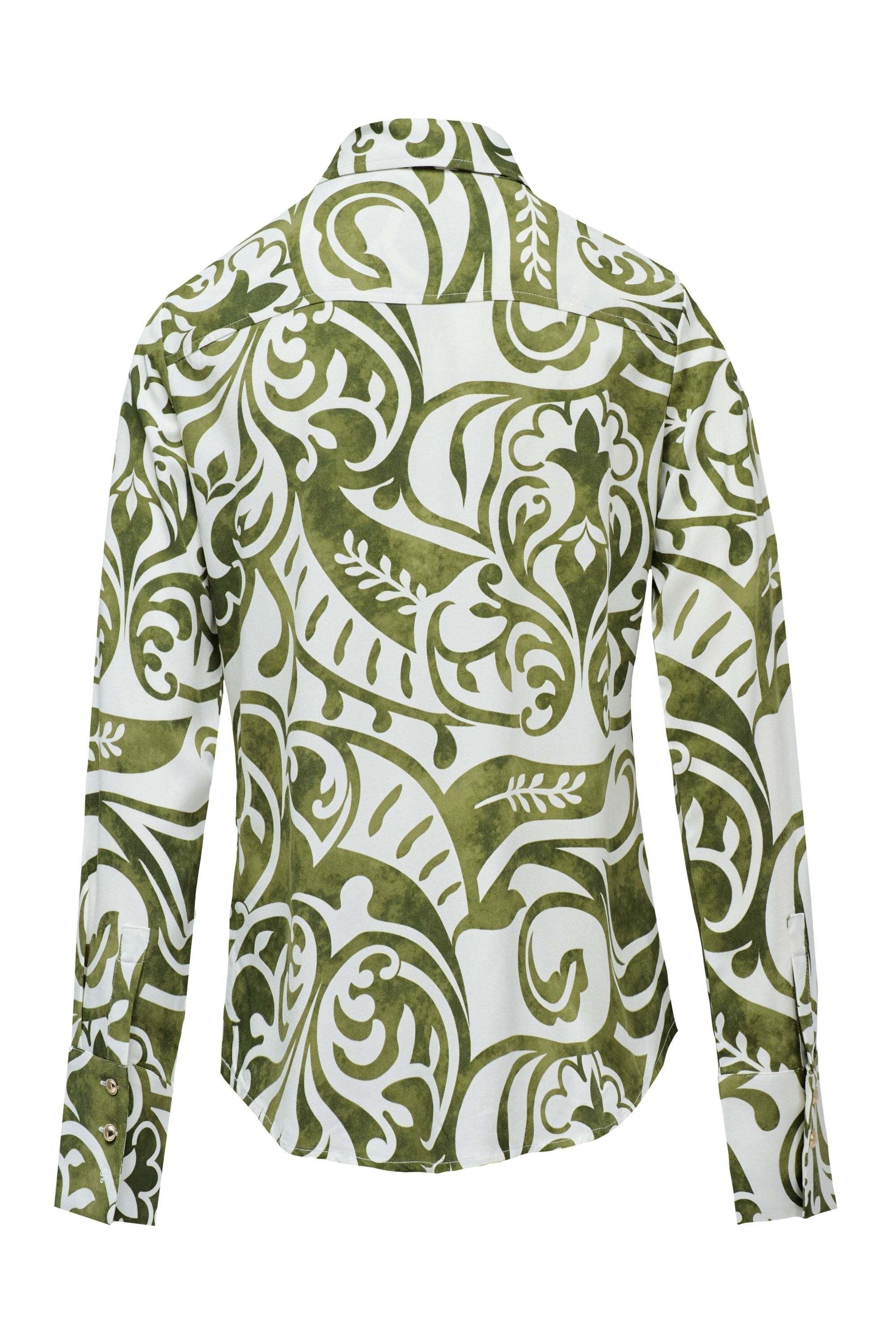 Salsa Blouse à manches longues »Salsa Jeans Langarmbluse Basic Shirt W/ Gold Buttons«