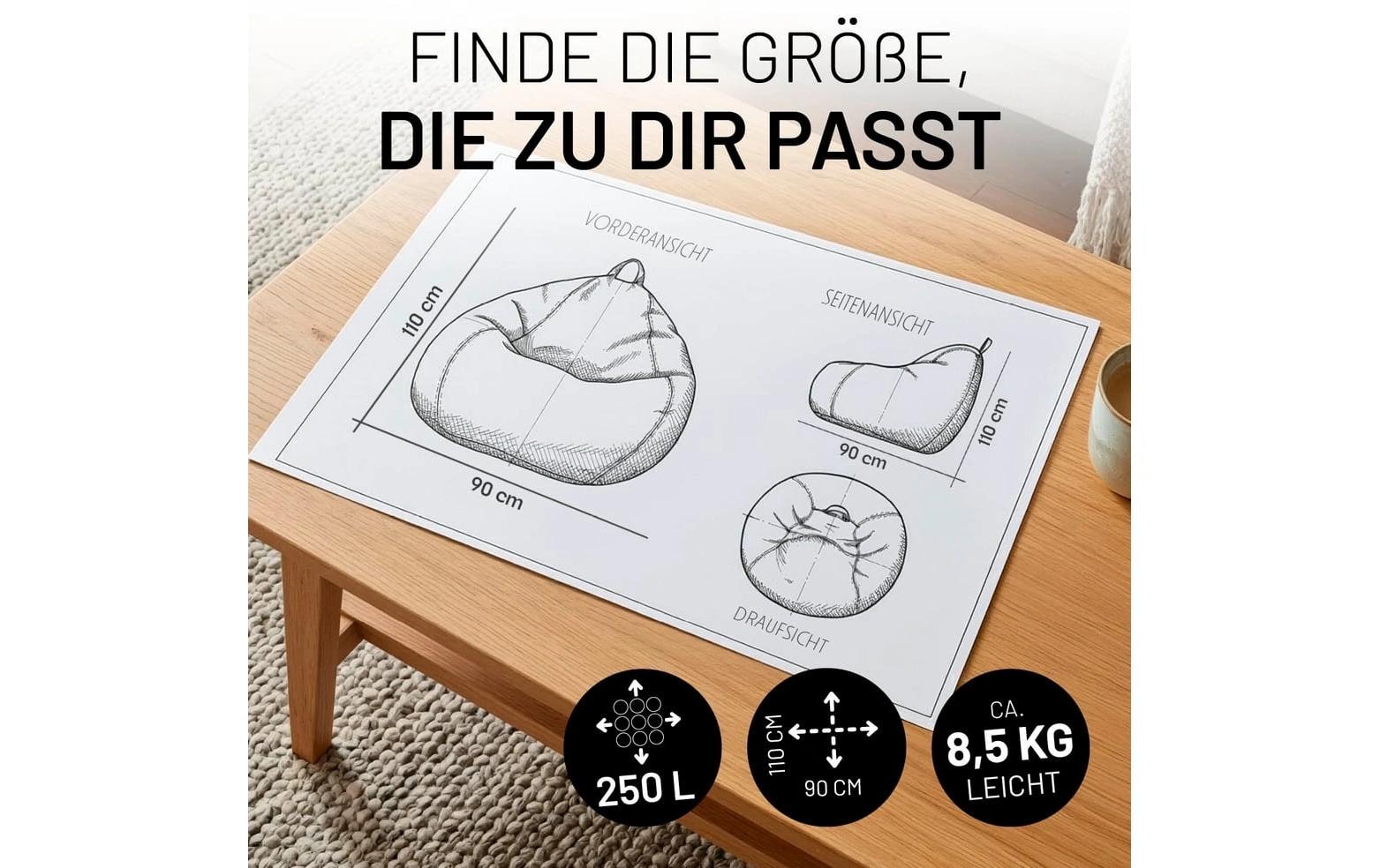 Lumaland Sitzsack »250 l Comfort«