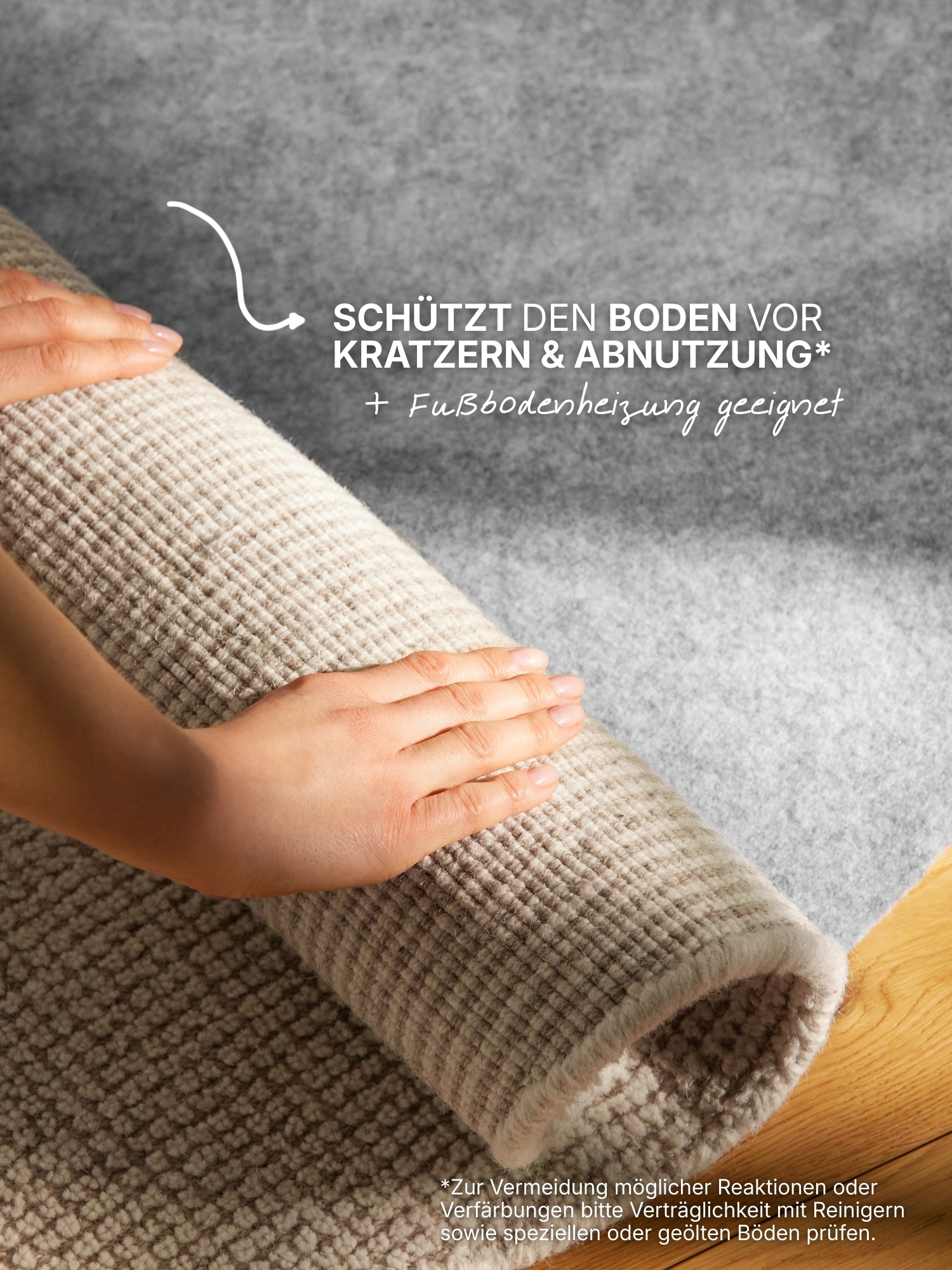 vikosa Teppichunterlage »Prove« Rutschfest, Anti-Slip-Matte, Teppichstop, Antirutsch, Zuschneidbar