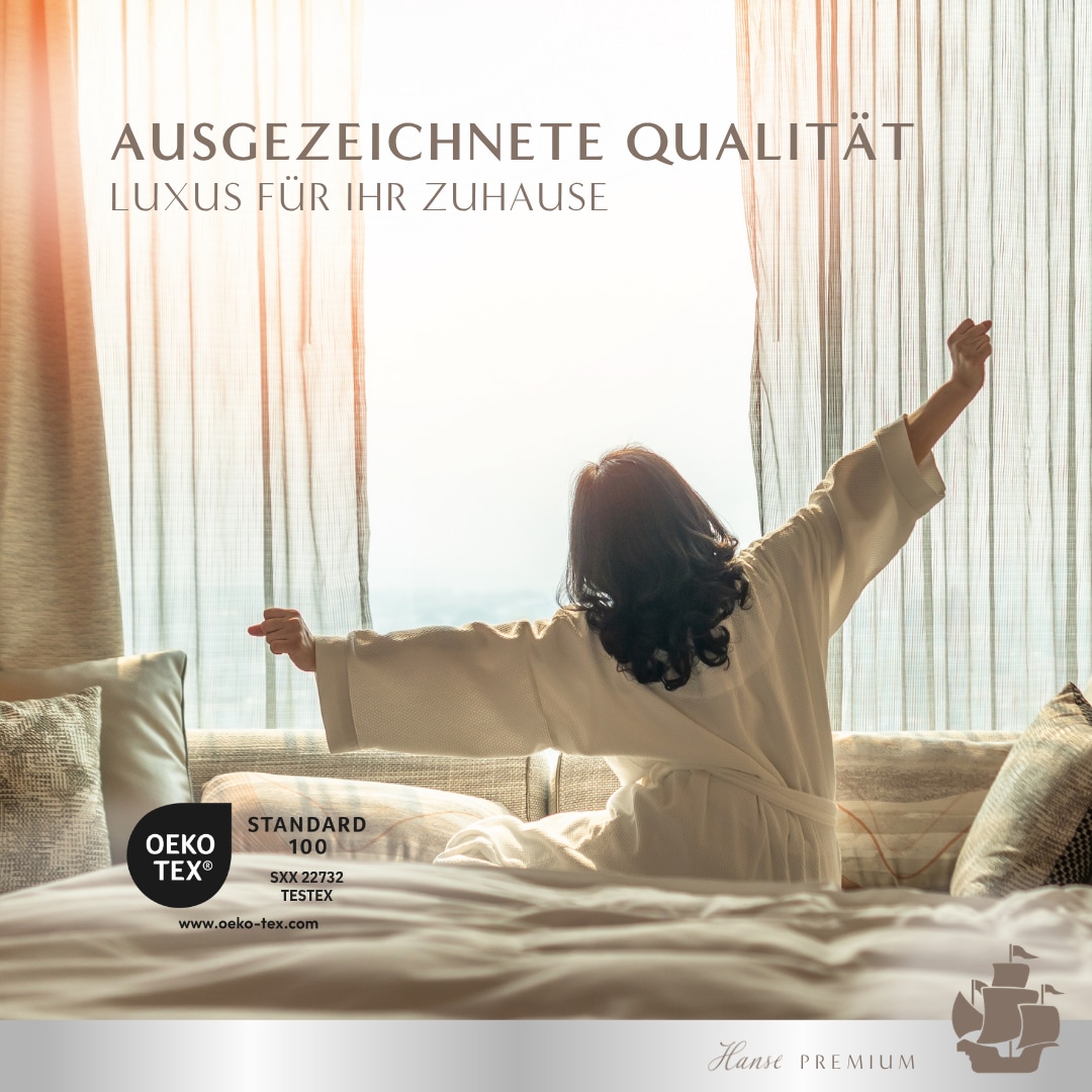 Hanse mit Kogge Kopfkissen »Hanse Premium Loungekissen, Luxuskissen, Made in Germany, 80x80 cm« Füllung: 100% Polyester 1 Stk. tlg. Kissen 80x80cm