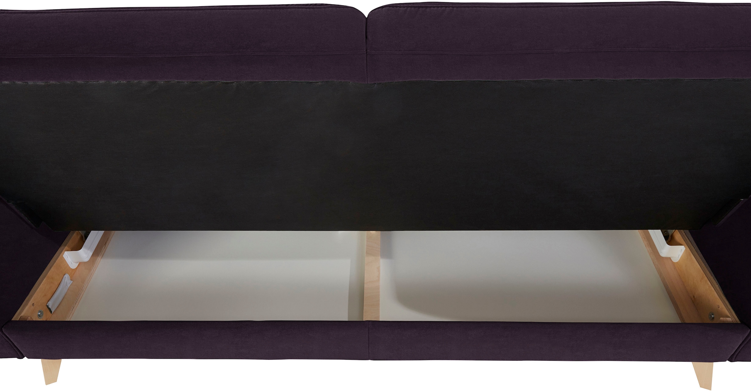 exxpo - sofa fashion 3-Sitzer »Nappa, kompakt, bequem, zeitloses Design, Breite 222cm, L-Form« tolle Detailverarbeitung