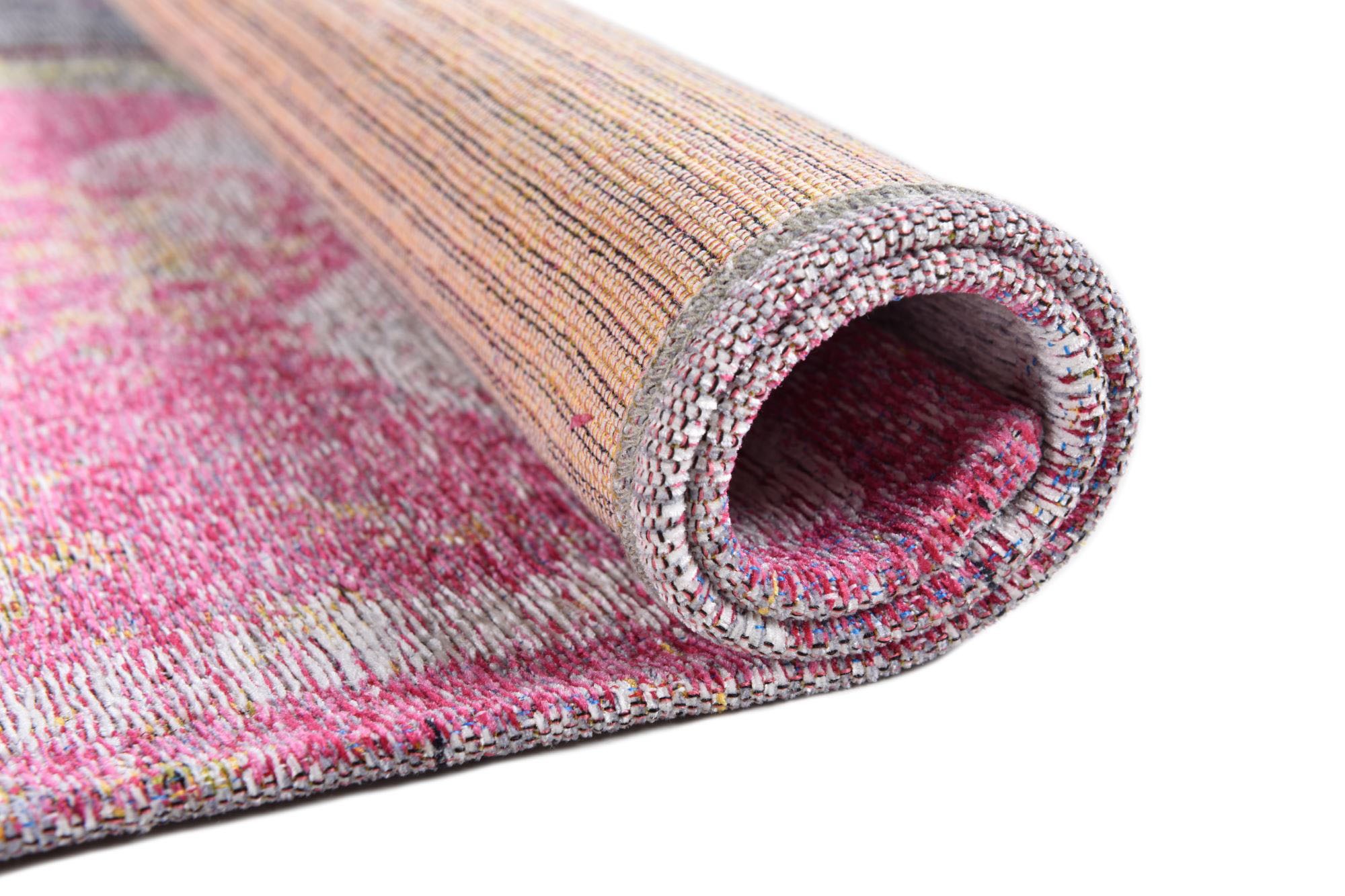 Gino Falcone Teppich »Cosima-111« rechteckig 3 mm Höhe flachgeweber Jaquard-Teppich, mit Chenillegarn, modernes Design