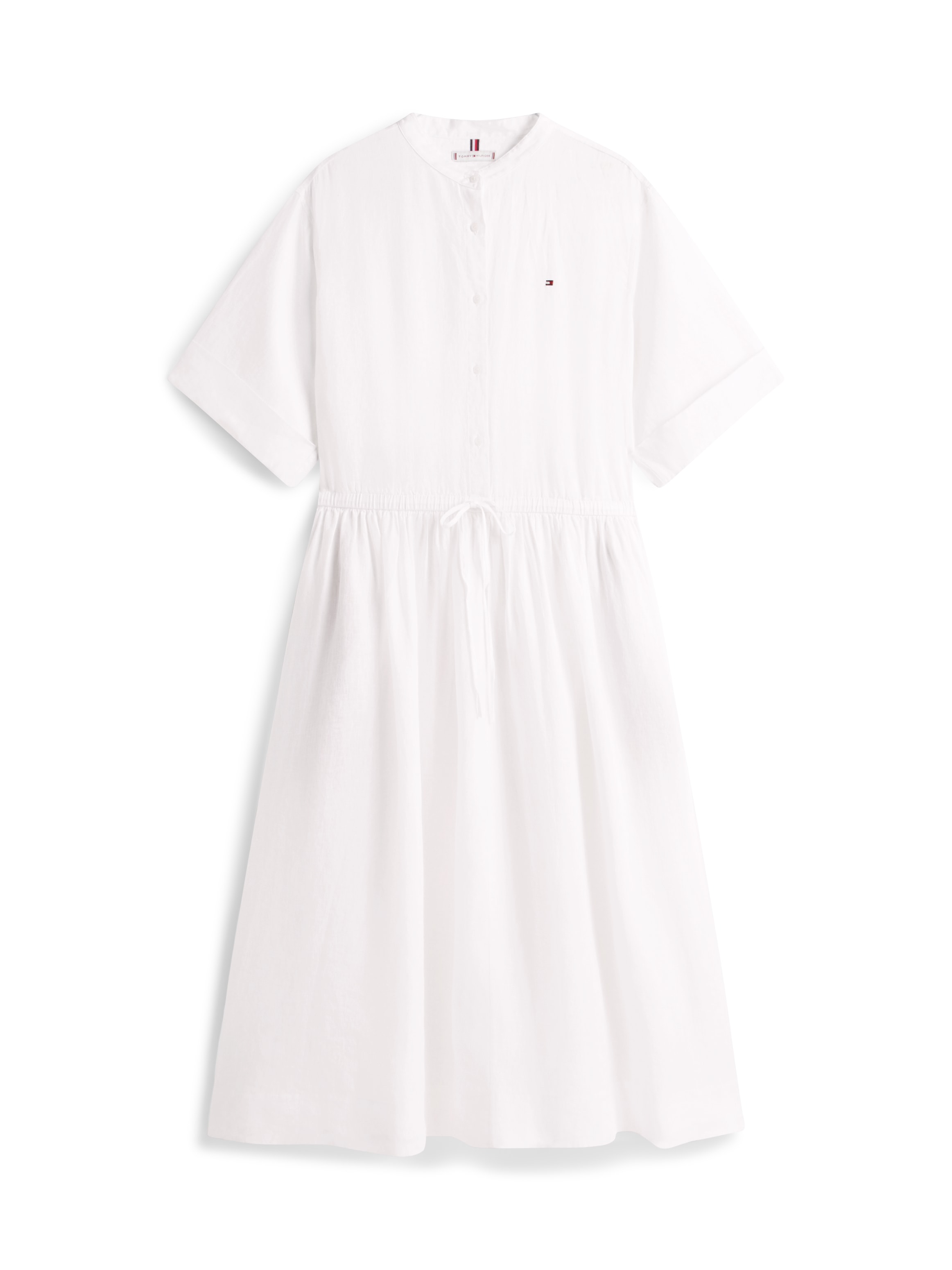 Tommy Hilfiger Curve A-Linien-Kleid »CRV LINEN MIDI SHIRT DRESS SS« in grossen Grössen