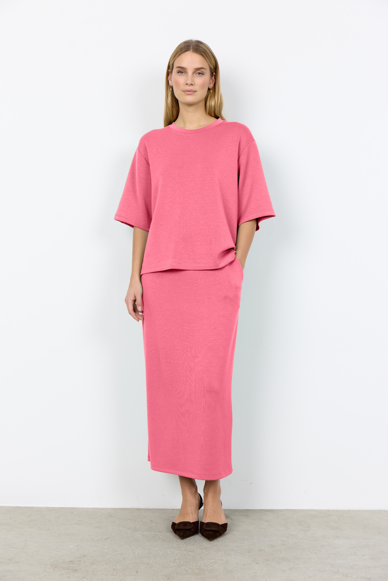 soyaconcept Shirt à col rond »SC-BANU 231« aus Viskosemischung mit Modal, Polyester und Elasthan, pflegeleicht