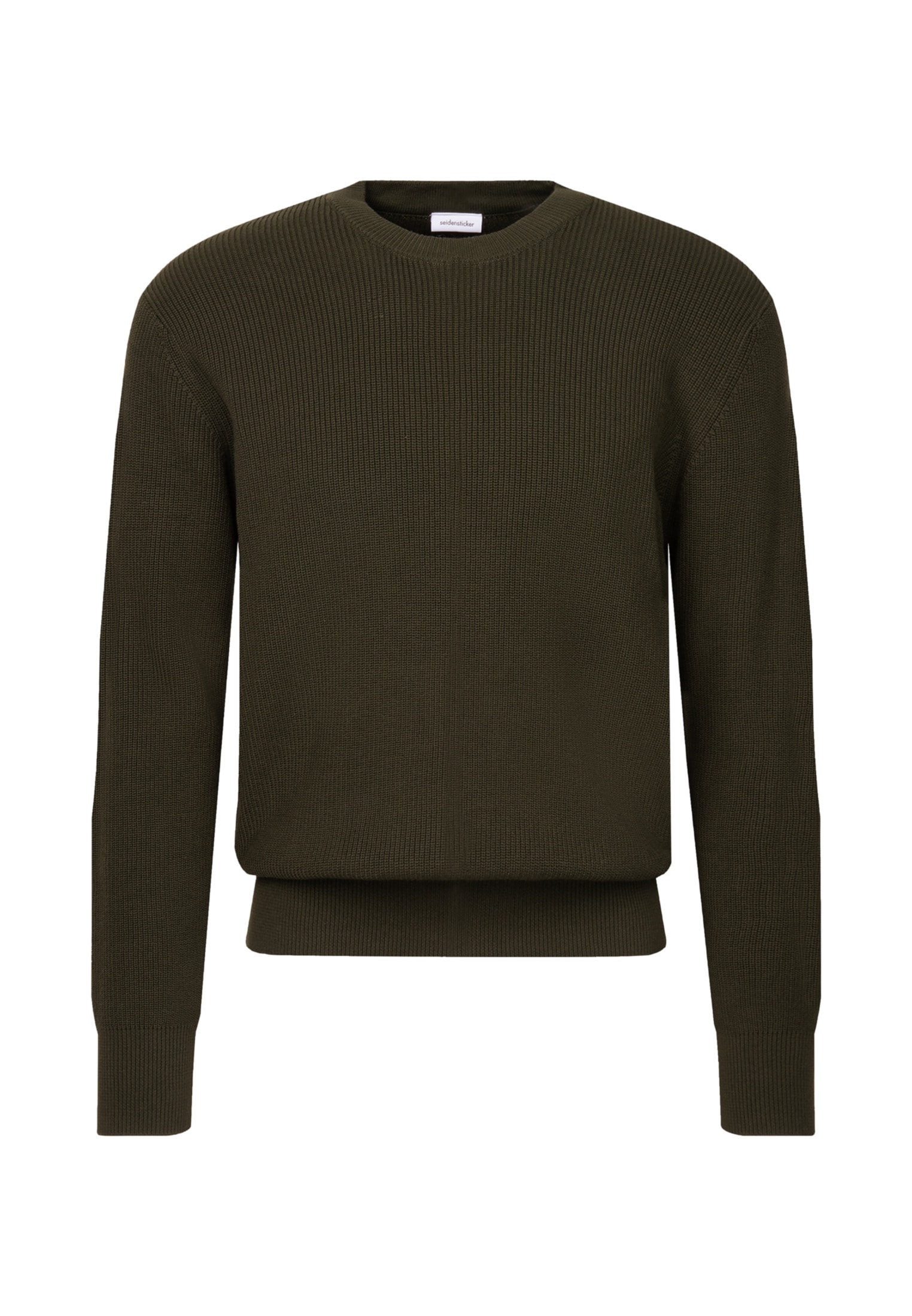 seidensticker Strickpullover »Schwarze Rose« 1/1 Rundhals Uni