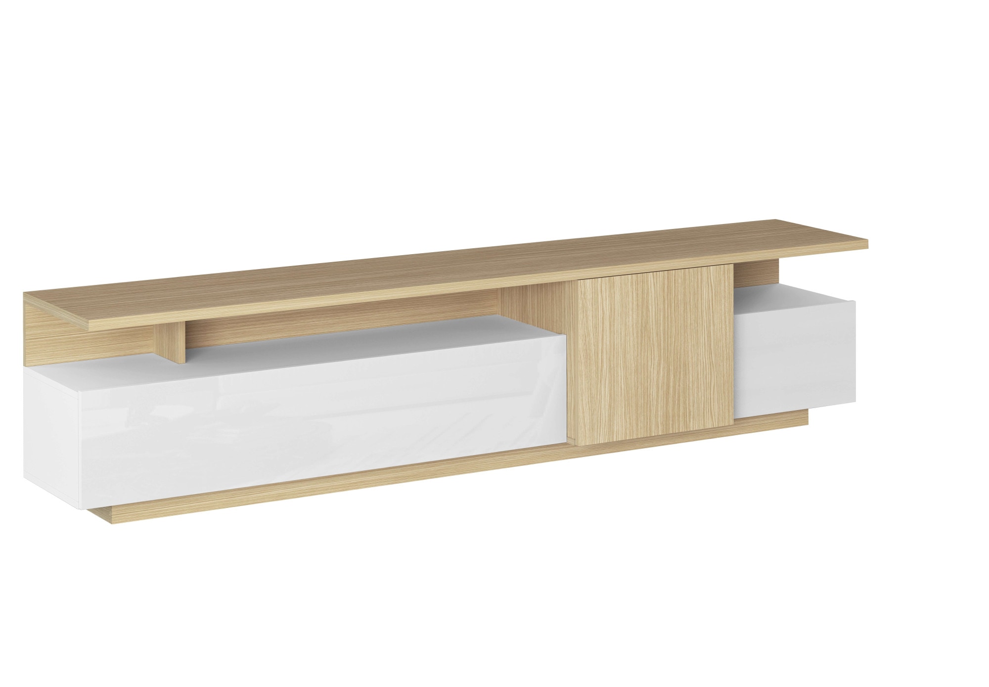 GOODproduct Lowboard »Lowboard ETHOS,Lowboard,TV-Kommode,TV-Möbel,TV-Bank« 1 Stk. tlg. Mit zwei Drehtüren, einer Klapptür und zwei offenen Fächern,B.210 cm