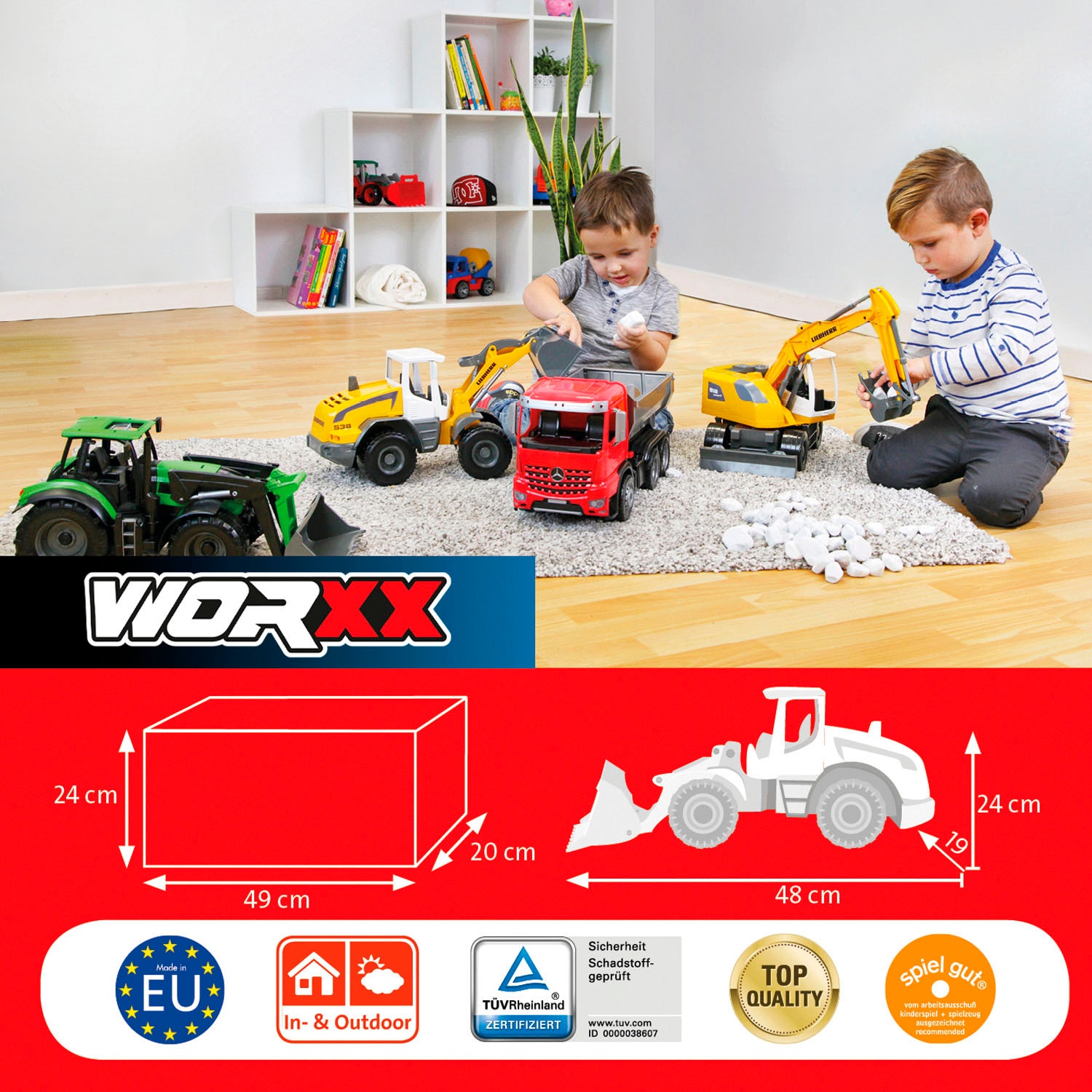 Lena® Spielzeug-Radlader »Worxx, Liebherr L538« Made in Europe