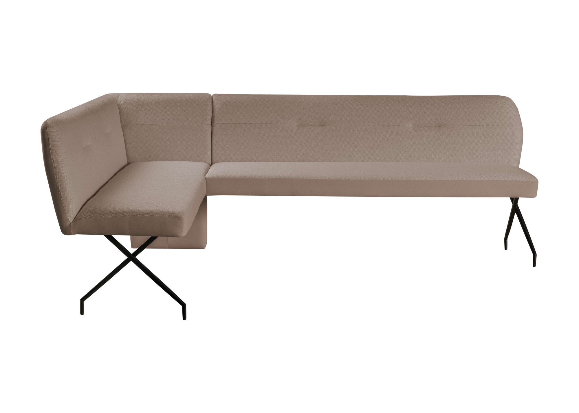 GOODproduct Eckbankgruppe »Gabi Essecke, Sitzgruppe, Eckbankgruppe, Küchenbankgruppe« Set, 4tlg, 4 tlg. tlg. Stuhl: 360° drehbar (Rückst.), 2-Stoff-Design. Wellenfederung Eckbank