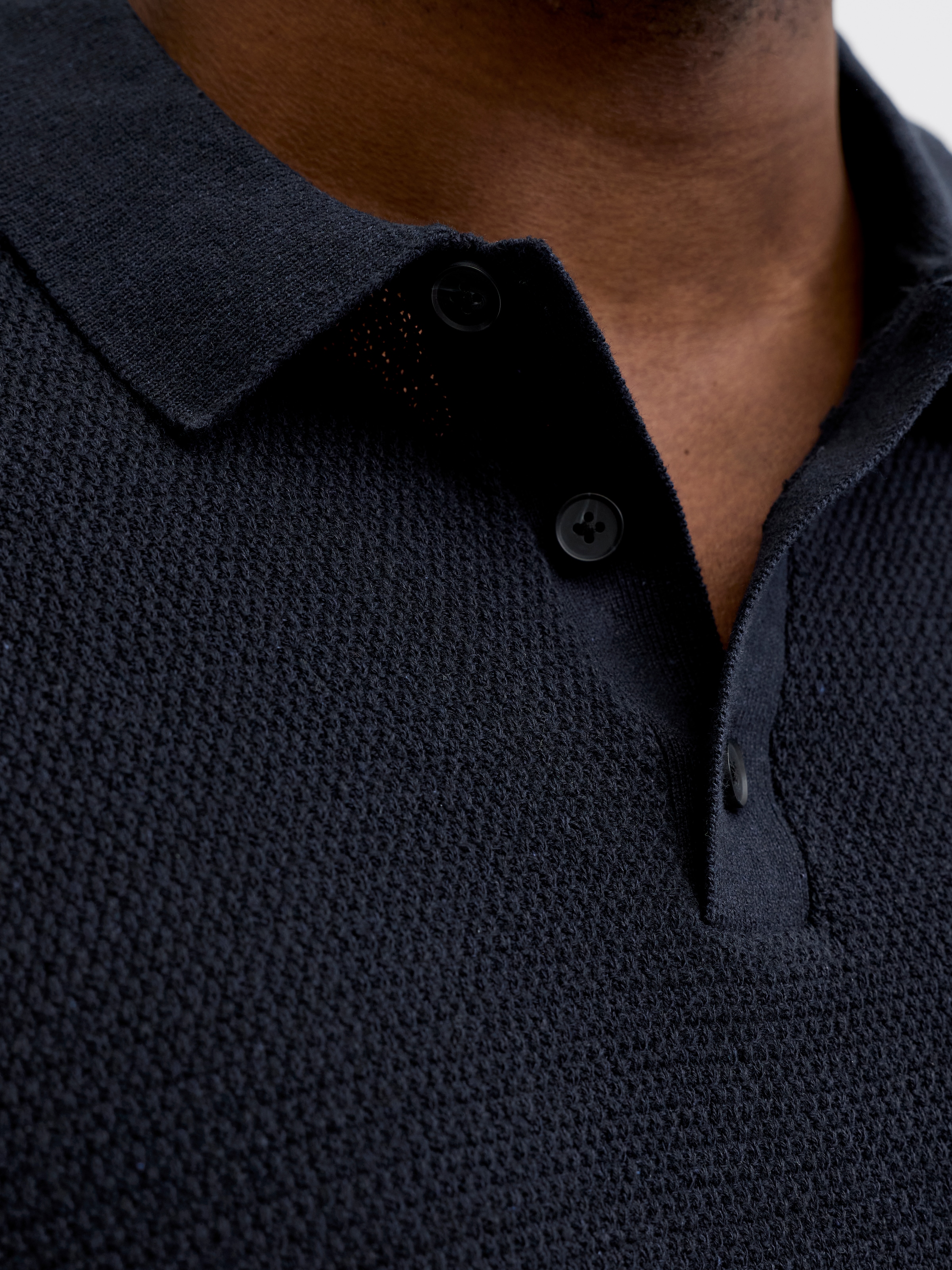 Jack & Jones PlusSize Pull à col polo »JJEGEORGE KNIT POLO SS SN PLS« avec col polo