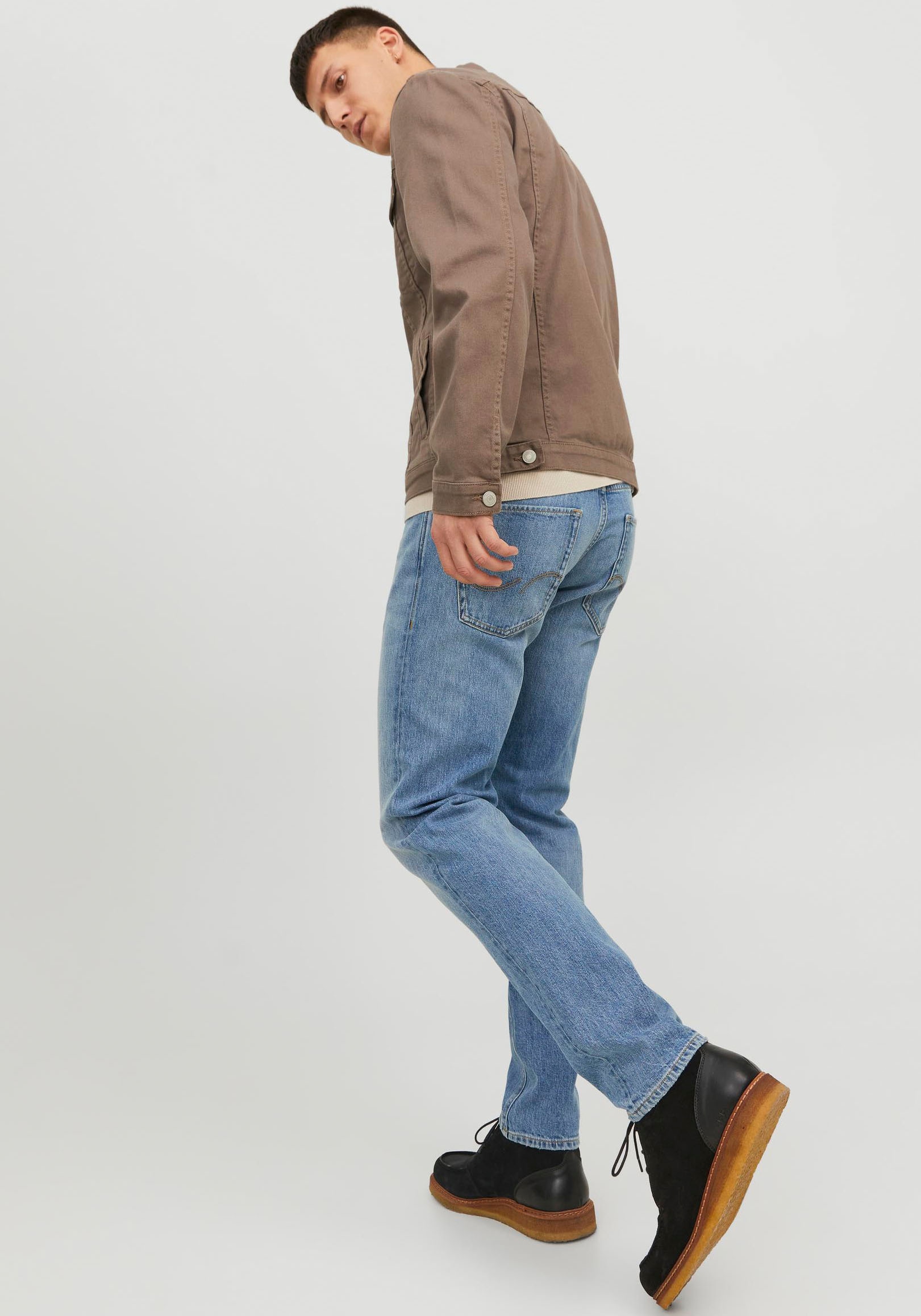 Jack & Jones Jeans taille basse »JJIMIKE JJORIGINAL CJ SN« mit Five-Pocket-Design