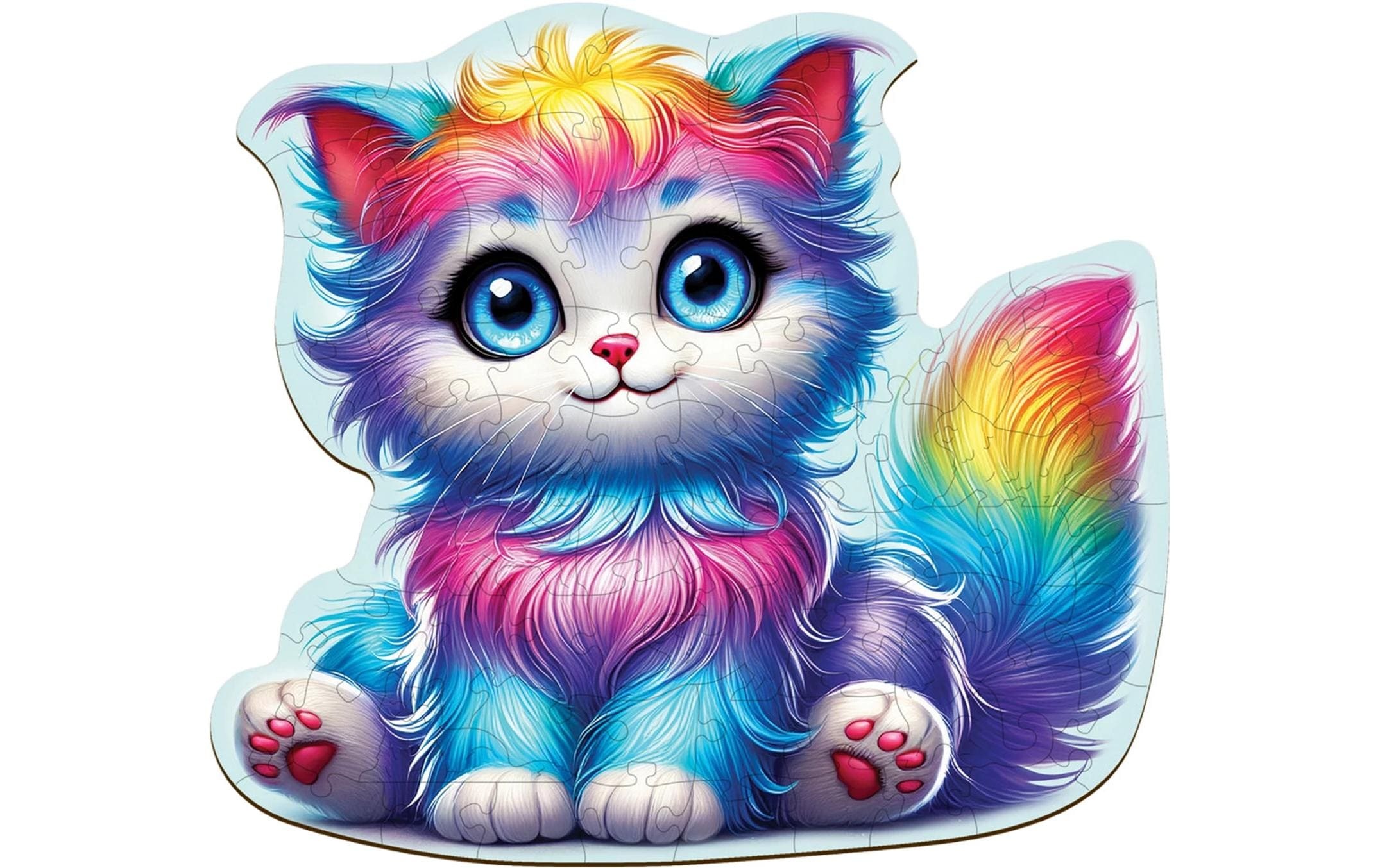 Wooden City Puzzle »Fantasy Kitty M 75 Teile«