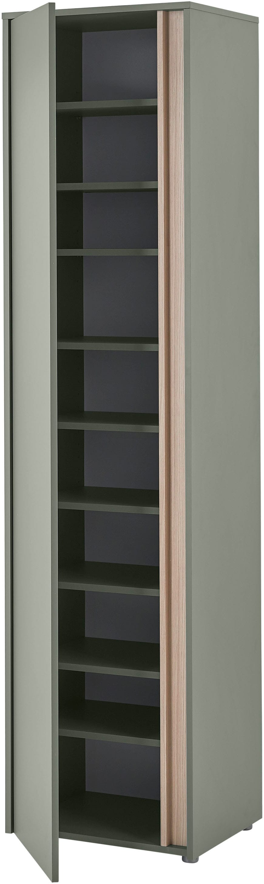 Home affaire Garderobenschrank »GiRON/CiTY, moderner Schrank, Schuhschrank mit Stauraum« 9 Einlegeböden, 10 Fächer, Tür beidseitig montierbar, 50 cm breit