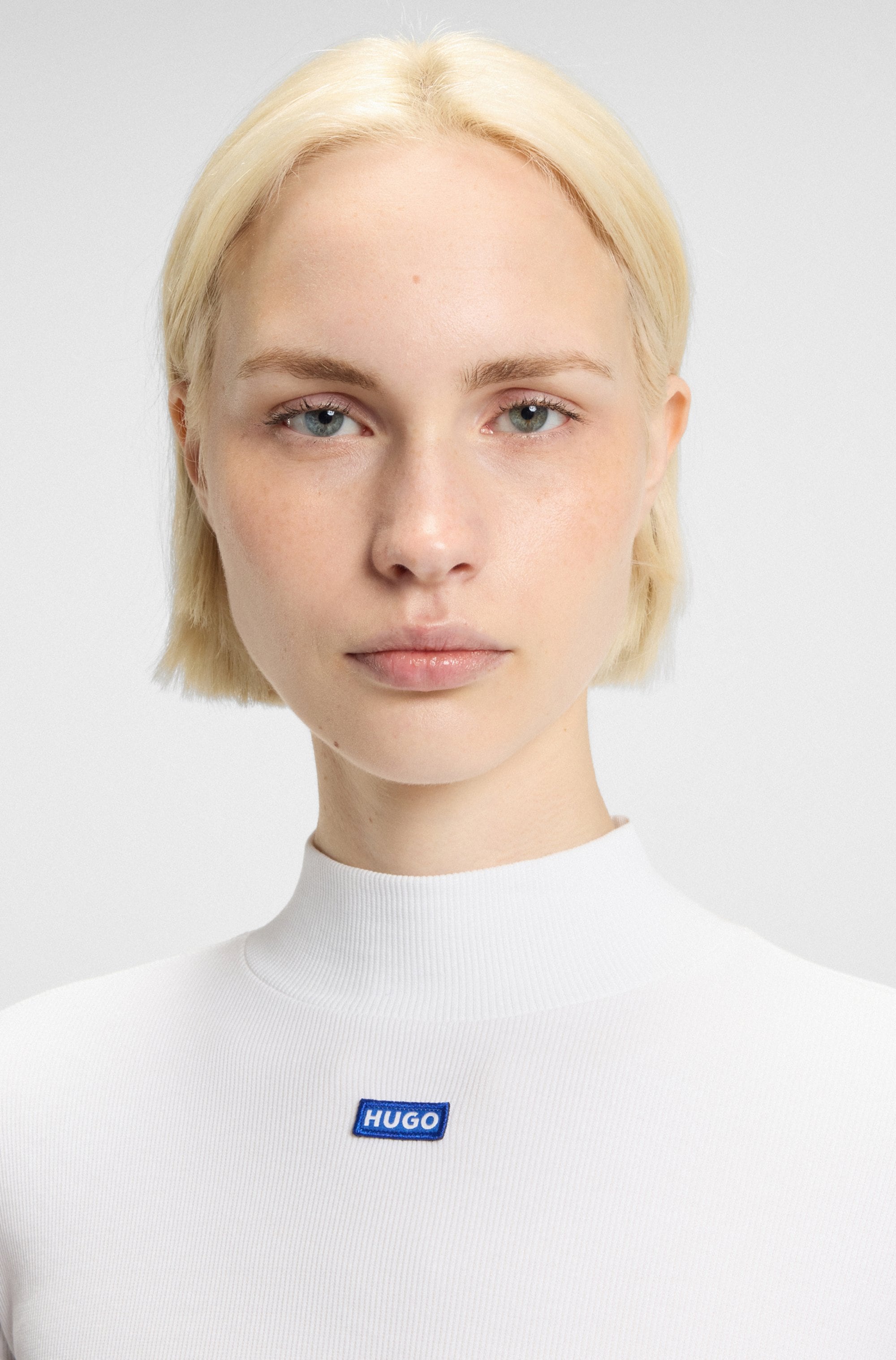 HUGO Blue Longsleeve »Easy Longsleeve« mit Stehkragen