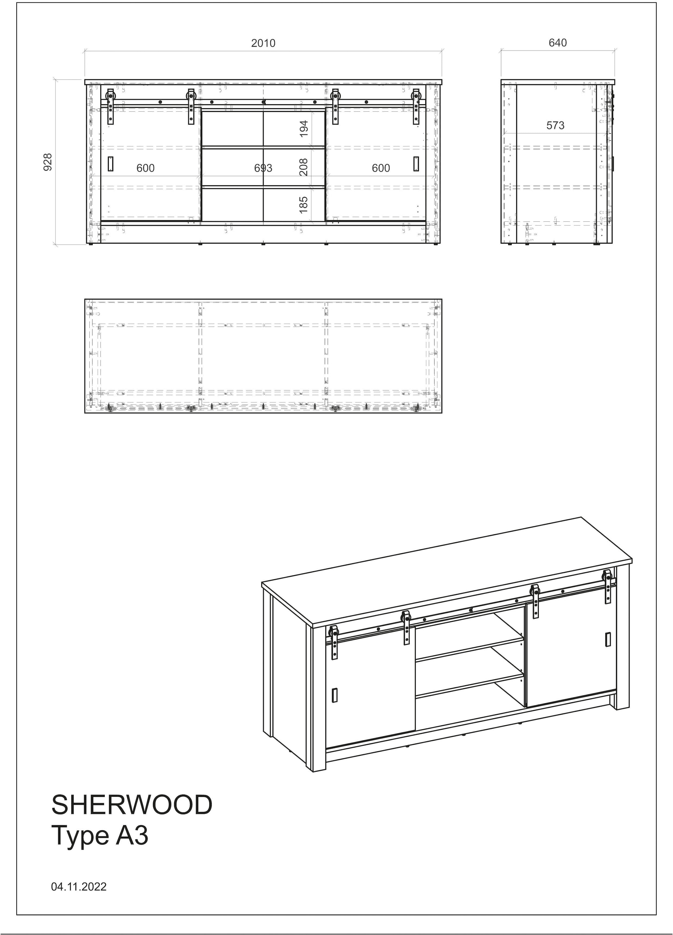 Home affaire Kitchenette »Sherwood« Breite 264 cm, mit Herdumbauschrank, ohne E-Geräte