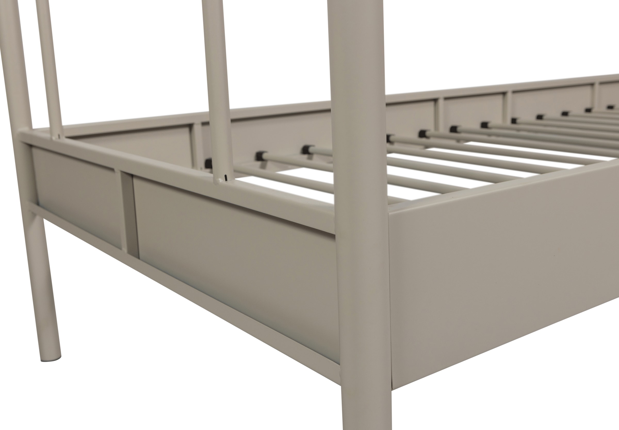 WOOOD Sommier »Mata Stahlrahmen pulverbeschichtet, H 90 x B 208 x T 95 cm« Dimensions du matelas 90x200 cm, facile à monter, obligatoire à nettoyer