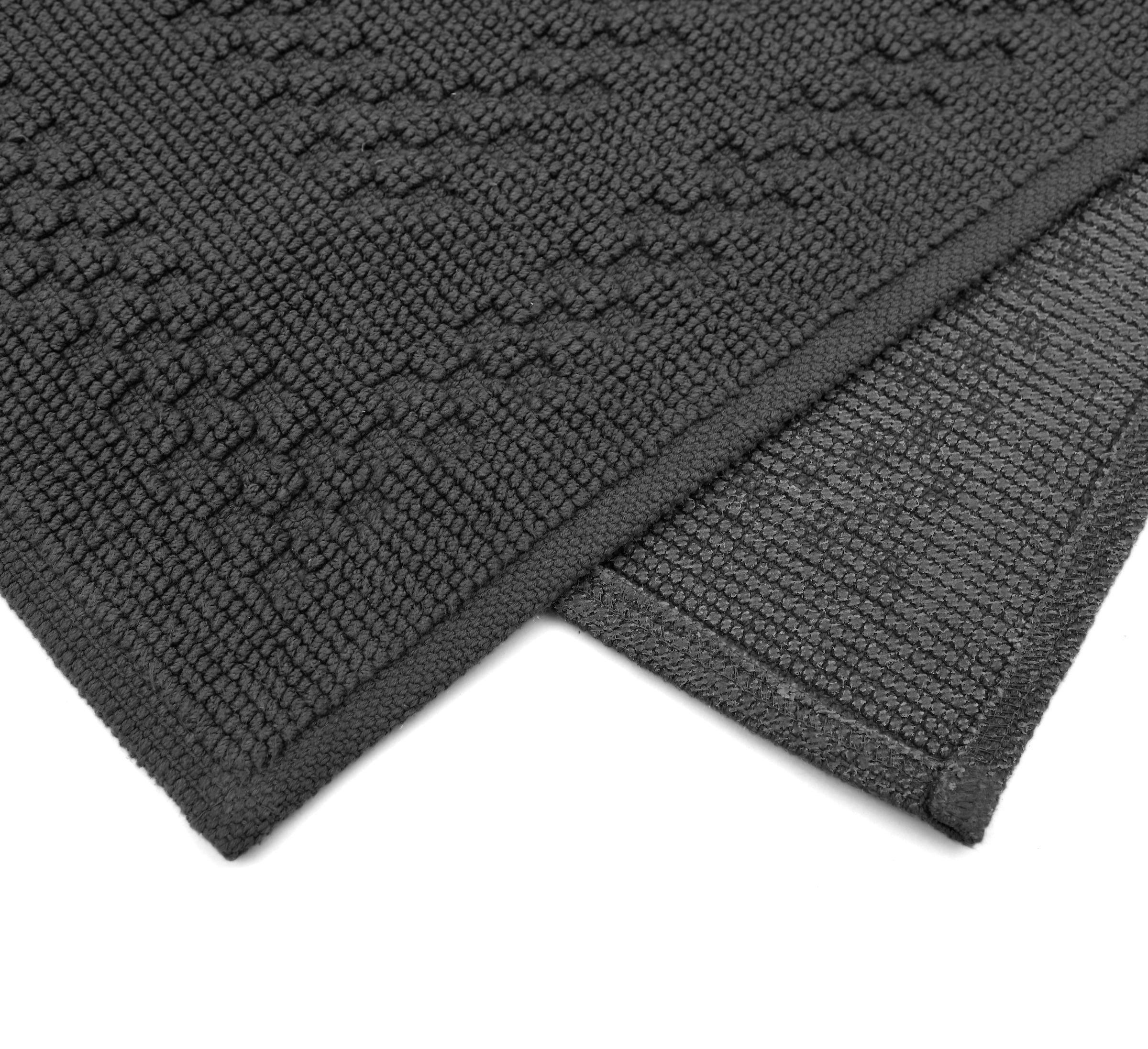 GOODproduct Badematte »Regona, 2 tlg. Hotelmatten-Set, 50x70 cm« Höhe 5 mm rutschhemmend beschichtet schnell trocknend 2-teiliges Set, einfarbig, Badematten Set, 100% Baumwolle