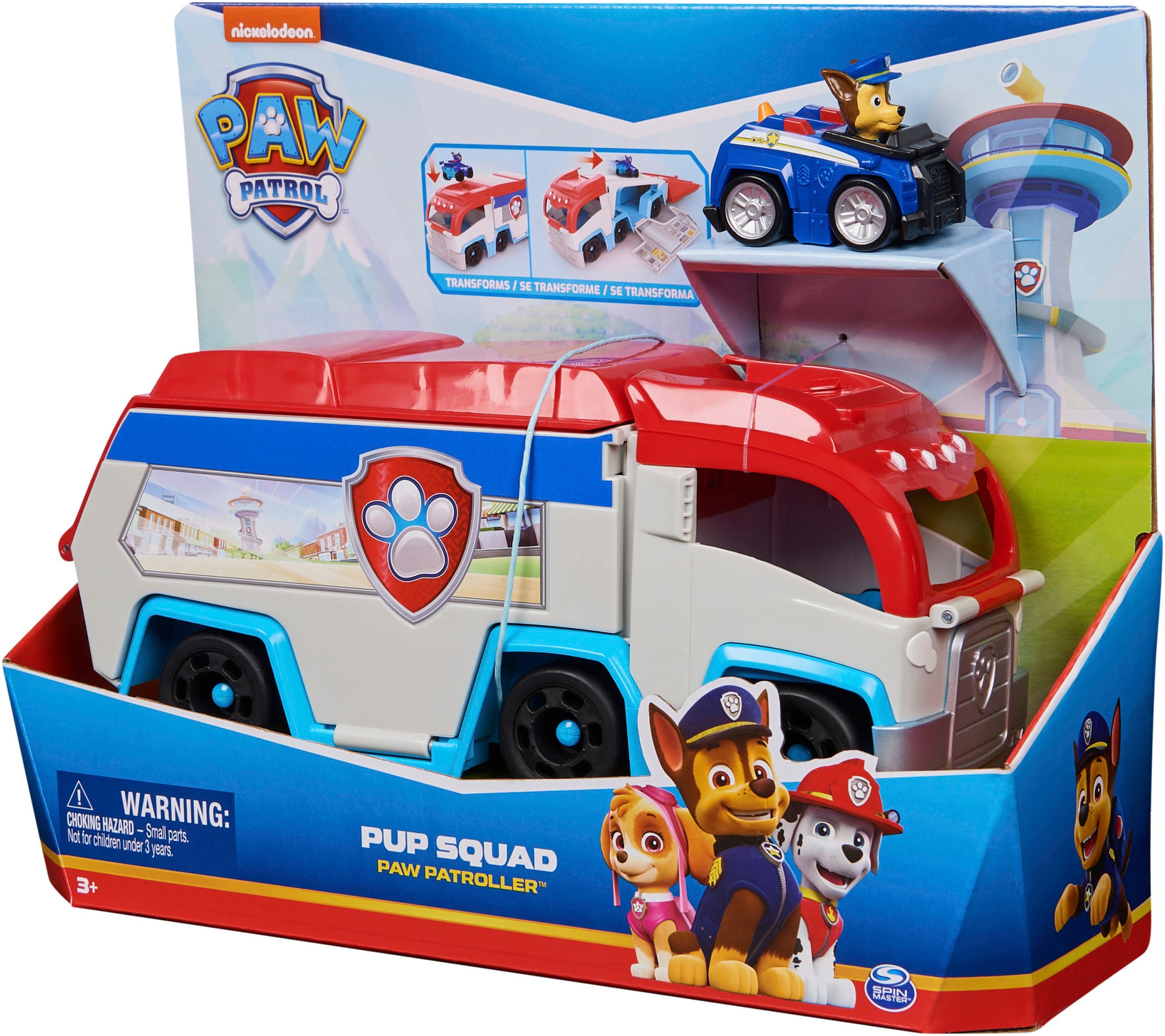 Spin Master Spielzeug-Transporter »Paw Patrol - Pup Squad Patroller« mit Chase-Fahrzeug