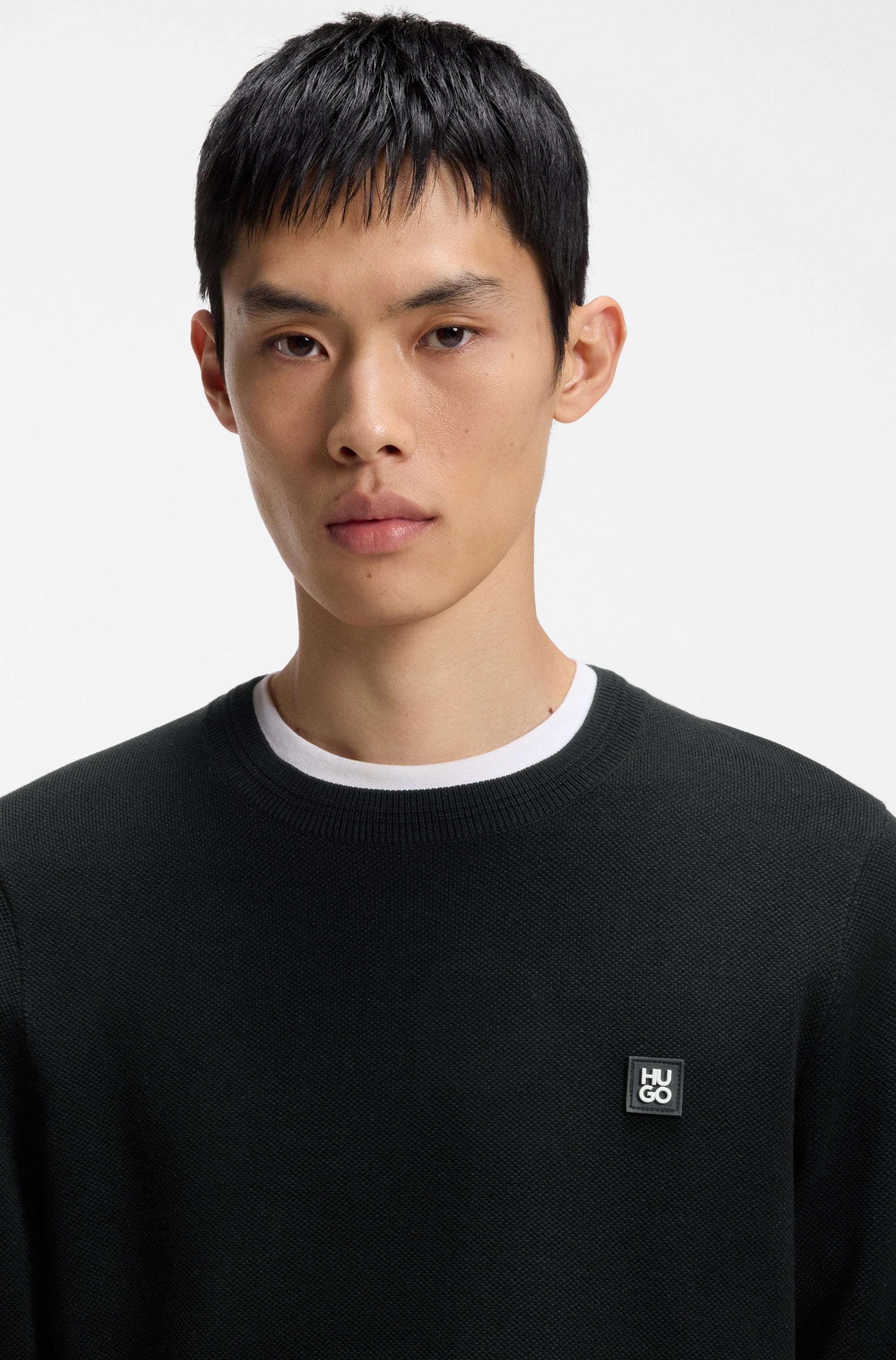 HUGO Pull en tricot »Setallo« Feinstrick, Viskose-Mix, Regular Fit