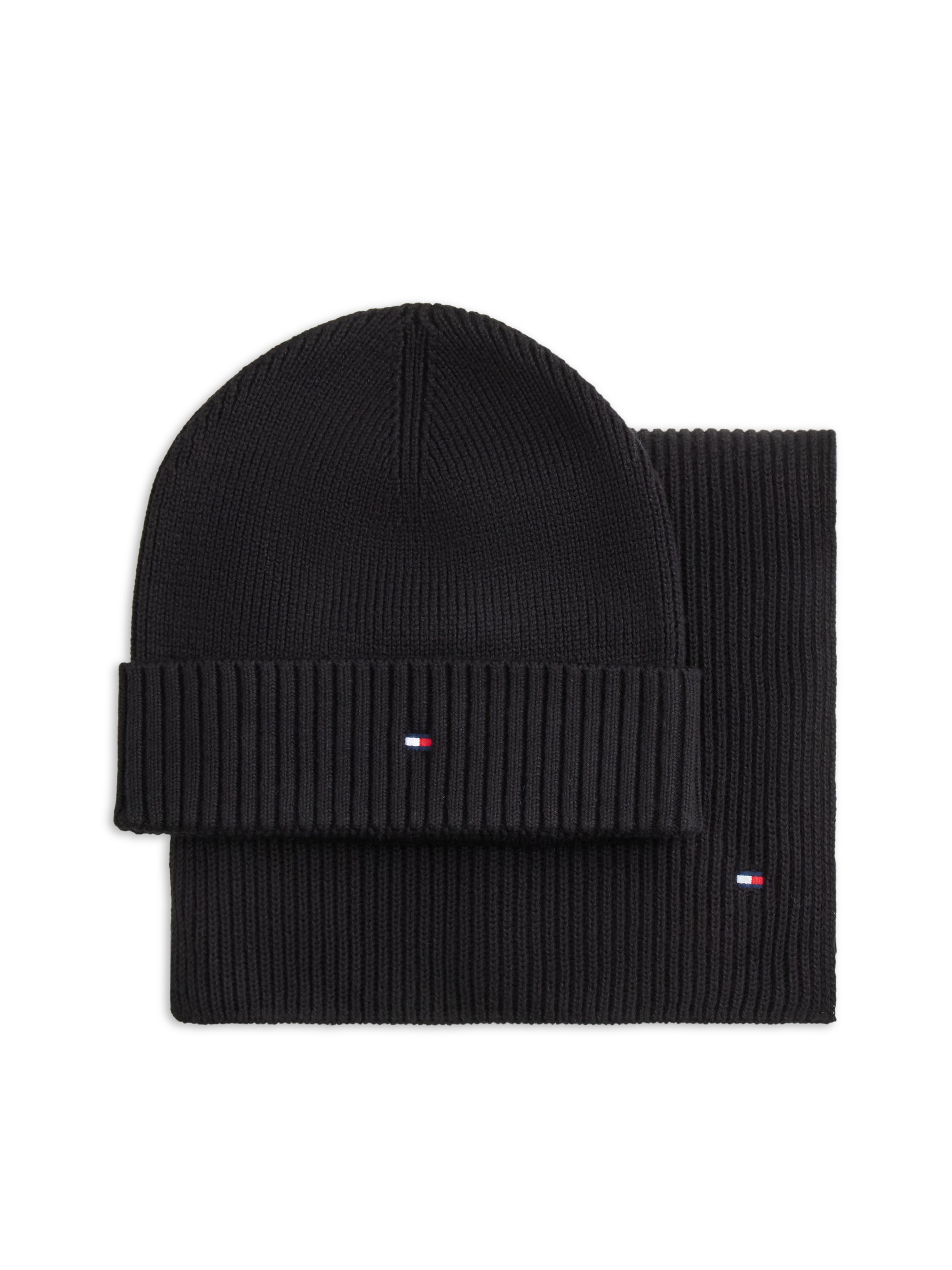 Tommy Hilfiger Beanie »TH FLAG BEANIE AND SCARF« 2 Stk. mit Kaschmiranteil, in Geschenkbox