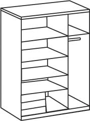 Wimex Schwebetürenschrank »Emden« Mit Aussenschubkästen