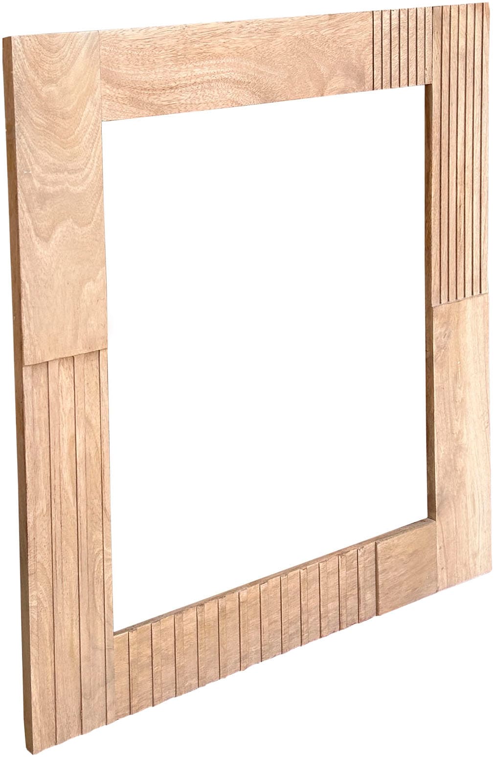 SIT Wandspiegel »Broome aus Mangoholz mit 10 cm Rahmen & Lamellendesign« Massiver Mangoholzrahmen mit natürlicher Maserung und Lamellenoptik
