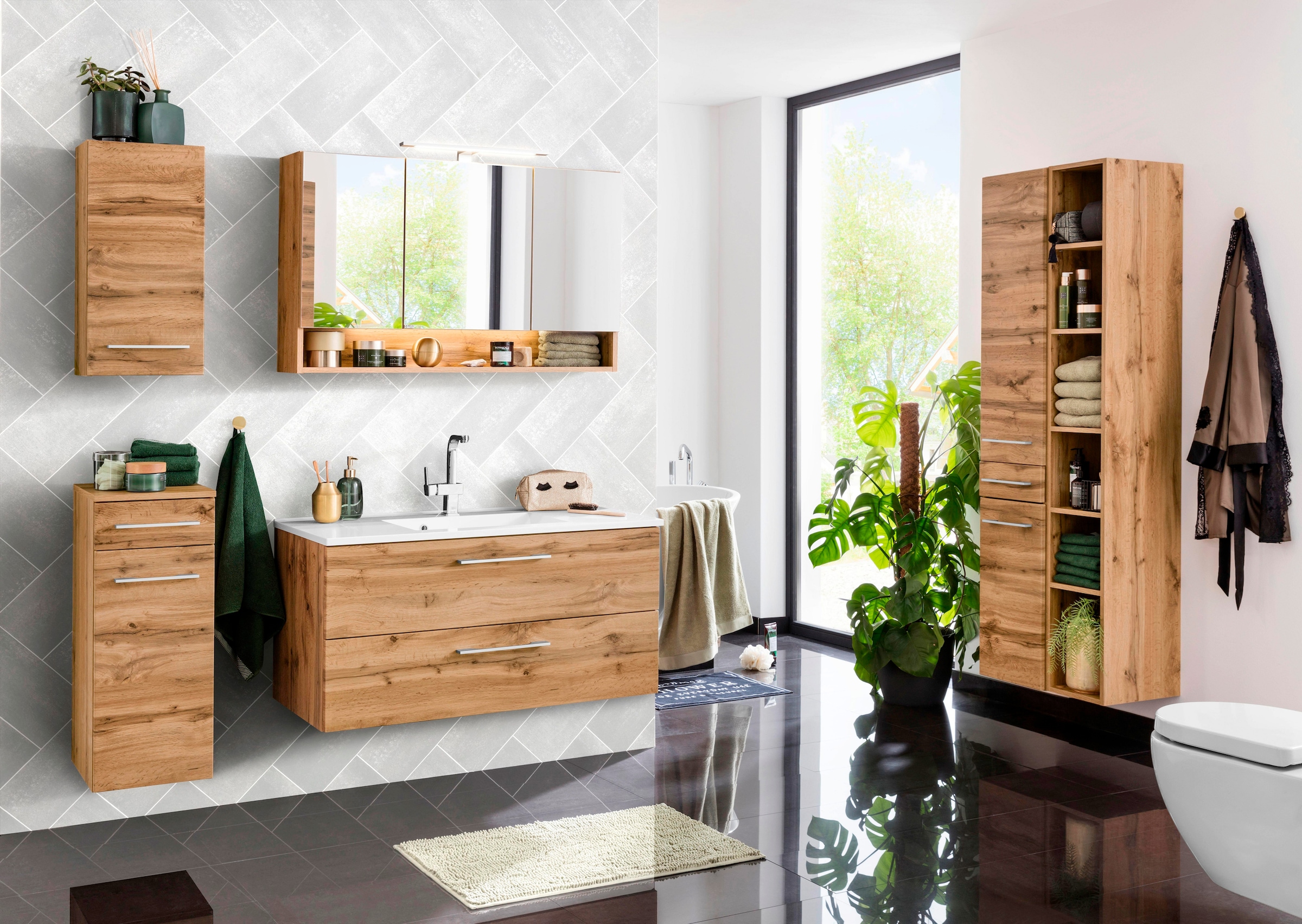 welltime Ensemble de meubles de salle de bain »Soria« 2 cuis tlg.