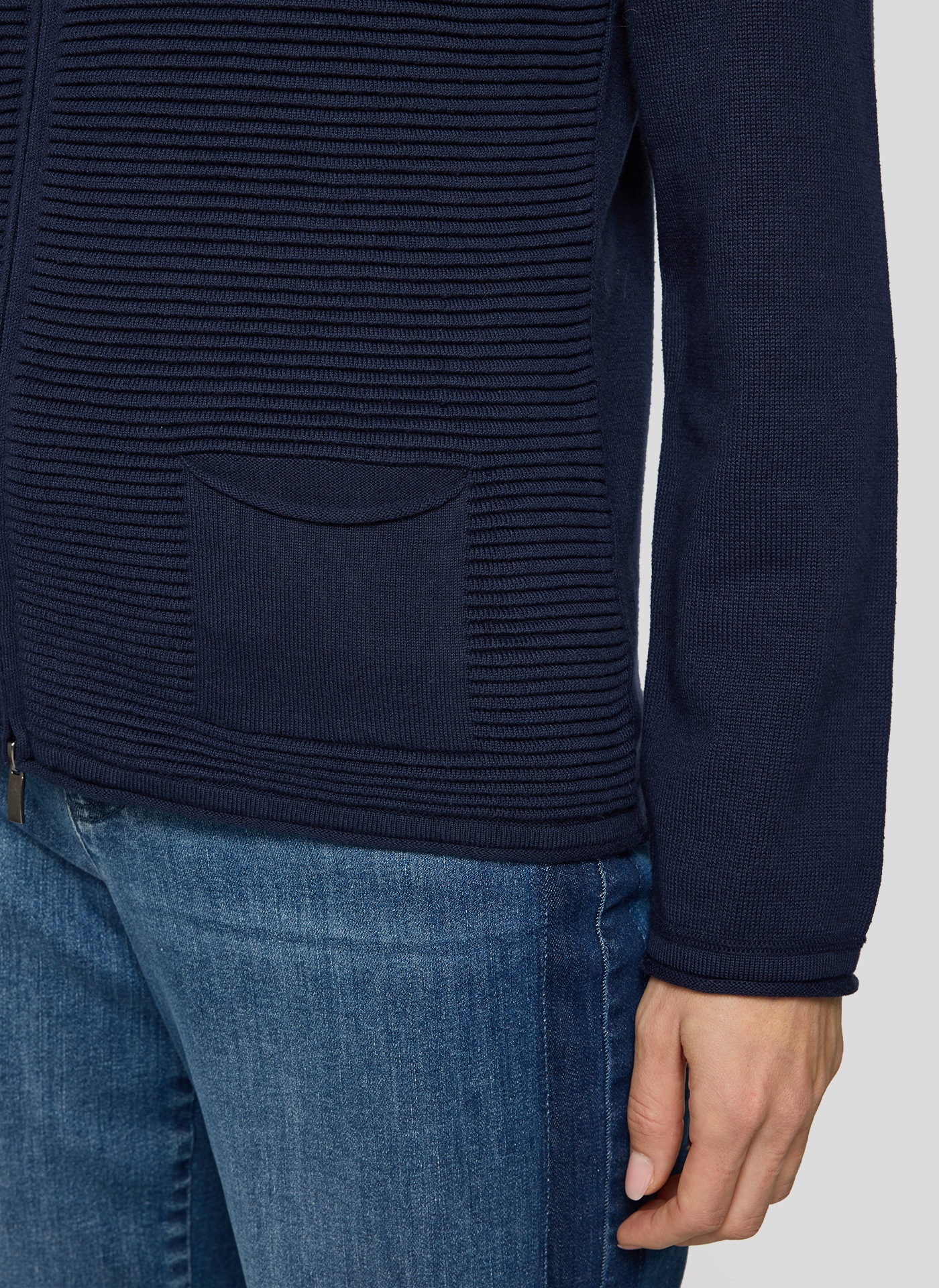 Rabe Strickjacke mit Taschen