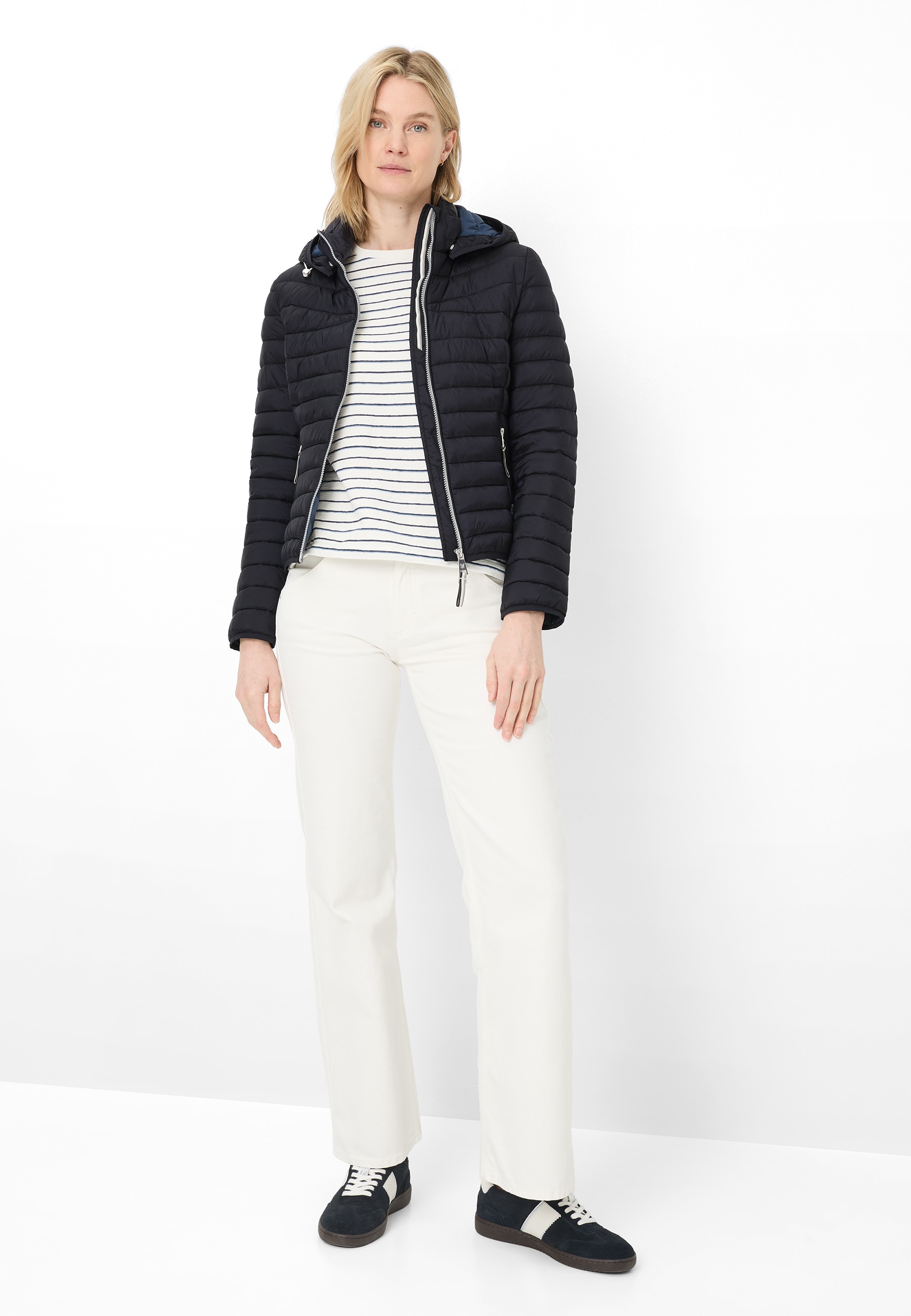 Fuchs Schmitt Steppjacke mit Kapuze abnehmbare Kapuze, Regular Fit, 2-Wegereissverschluss