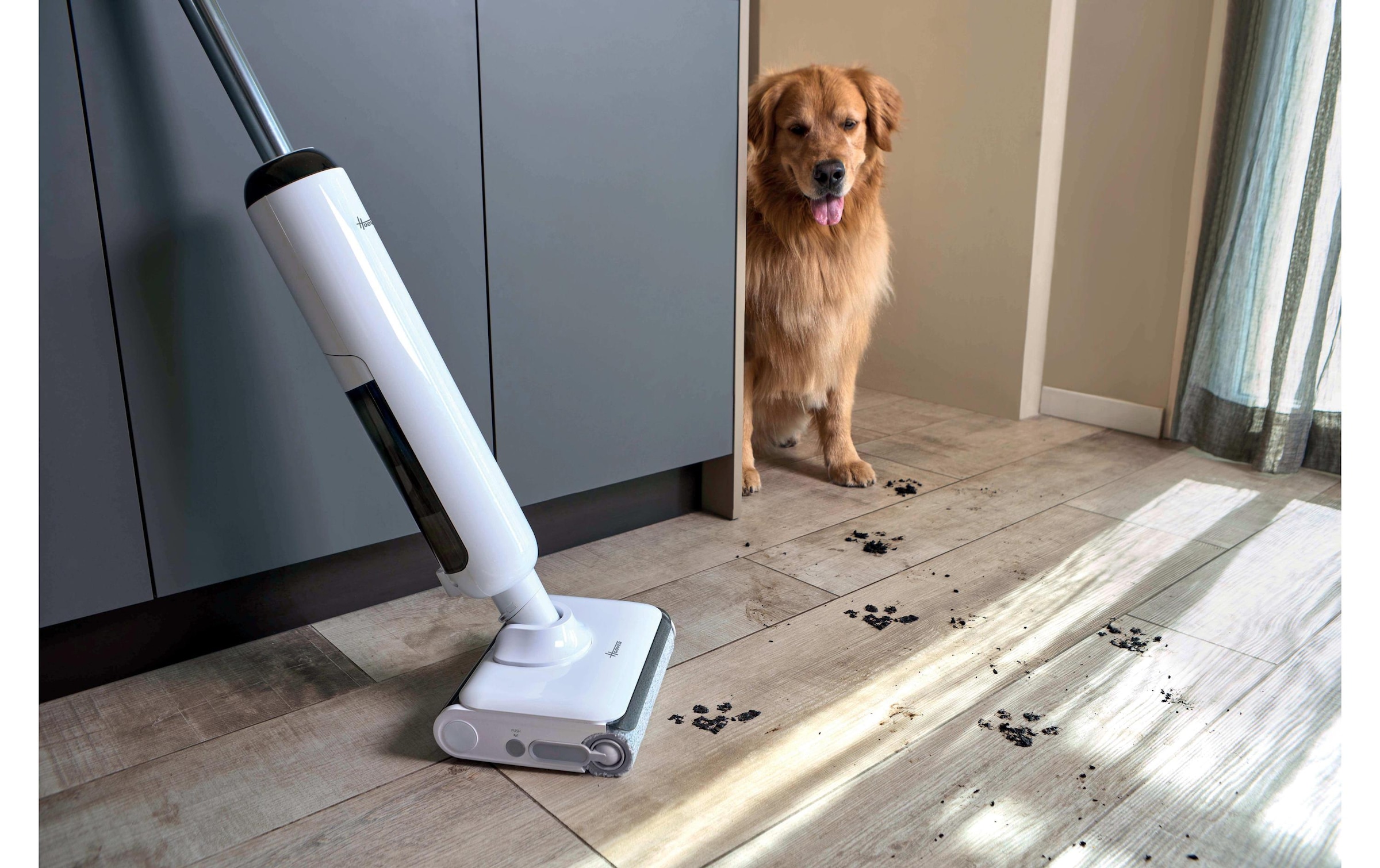 Hoover Nass-Trocken-Akkusauger »HW400 11« Kabelloser Nass- und Trockensauger mit 17.000 Pa Saugkraft