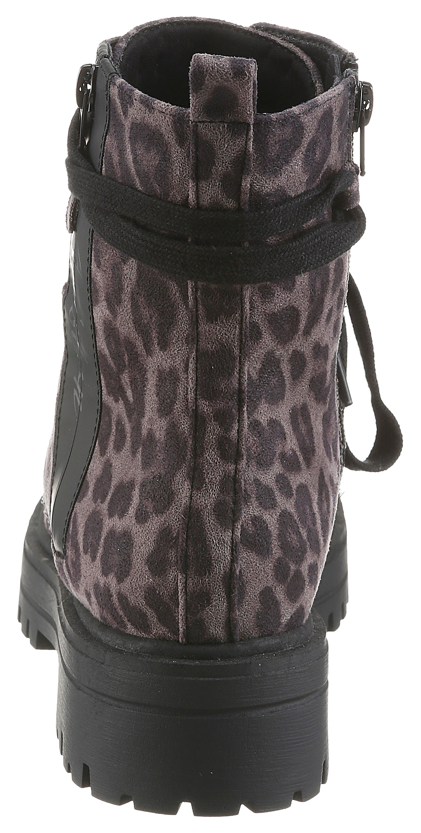 Aniston SHOES Schnürboots  Ankle Boots mit Reissverschluss, im Animal Print - NEUE KOLLEKTION