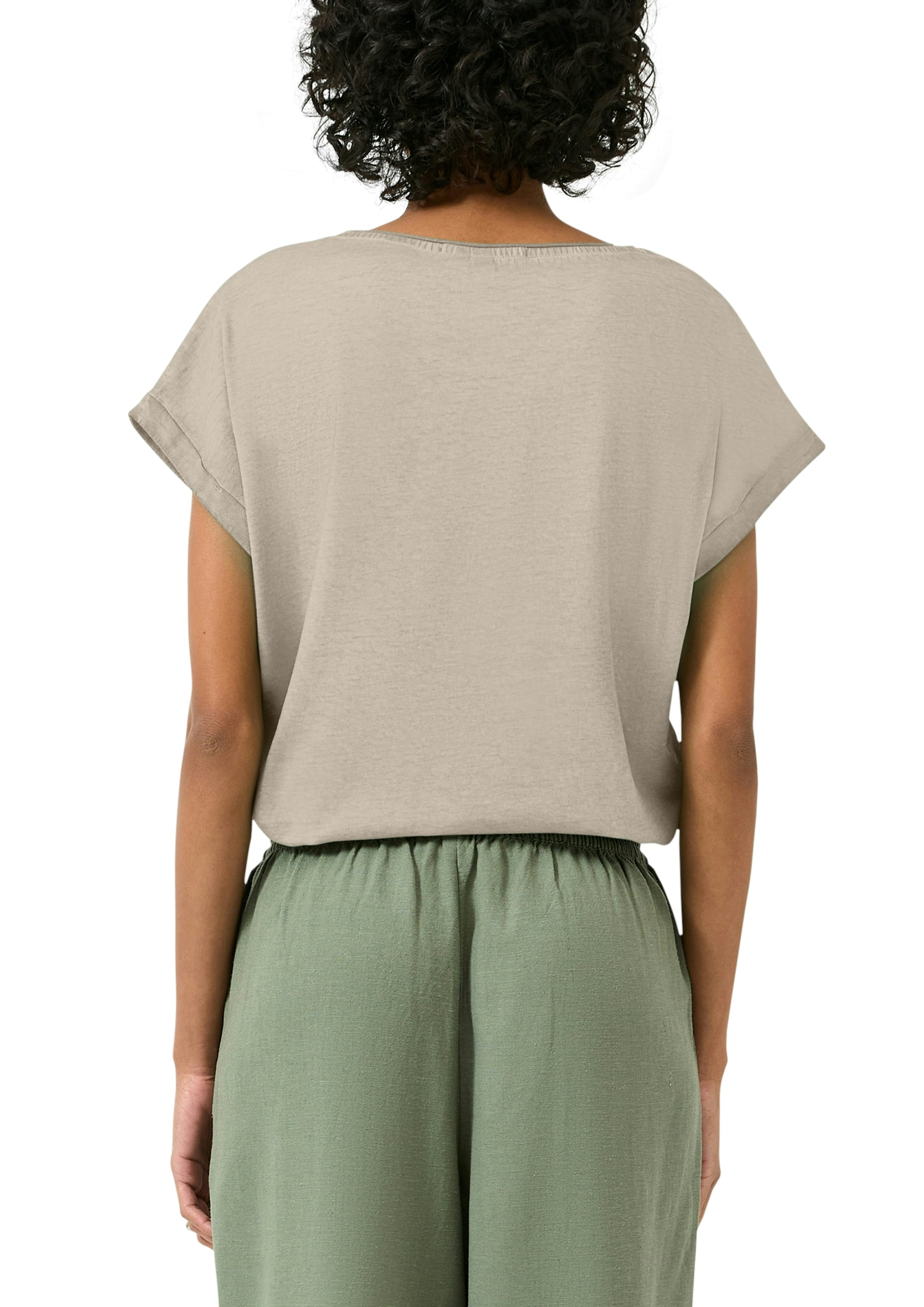 QS Rundhalsshirt mit grossem Print
