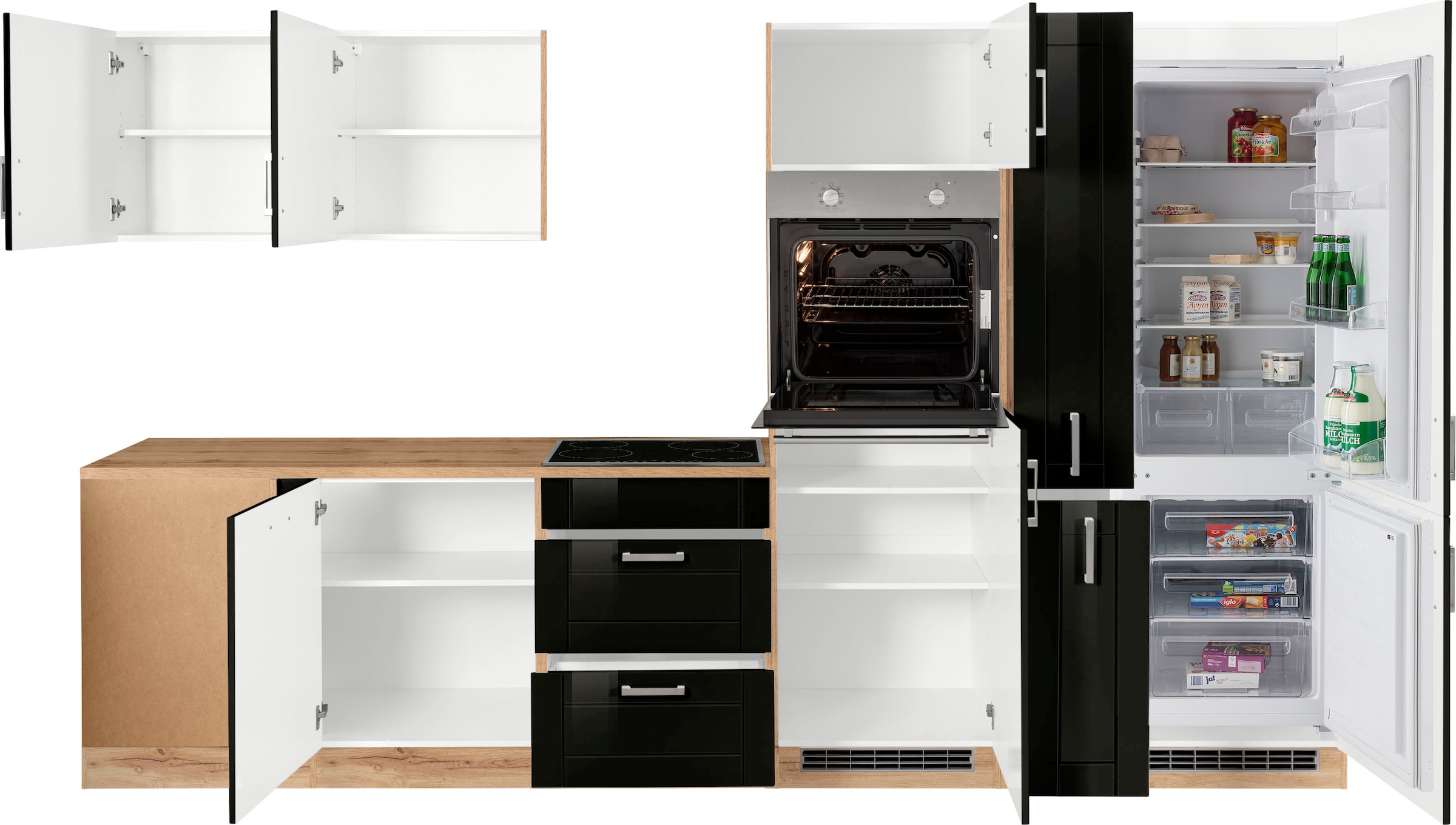 KOCHSTATION Winkelküche »KS-Tinnum« ohne E-Geräte, Stellbreite 240/330 cm