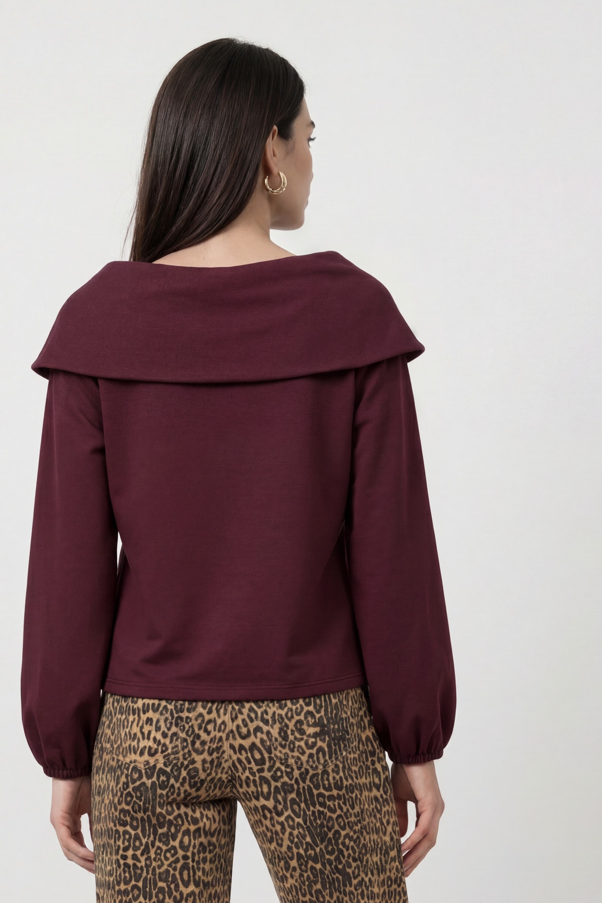 Monari Sweatshirt »Sweatshirt Basic Carmenkragen«, Regular fit mit Carmenausschnitt
