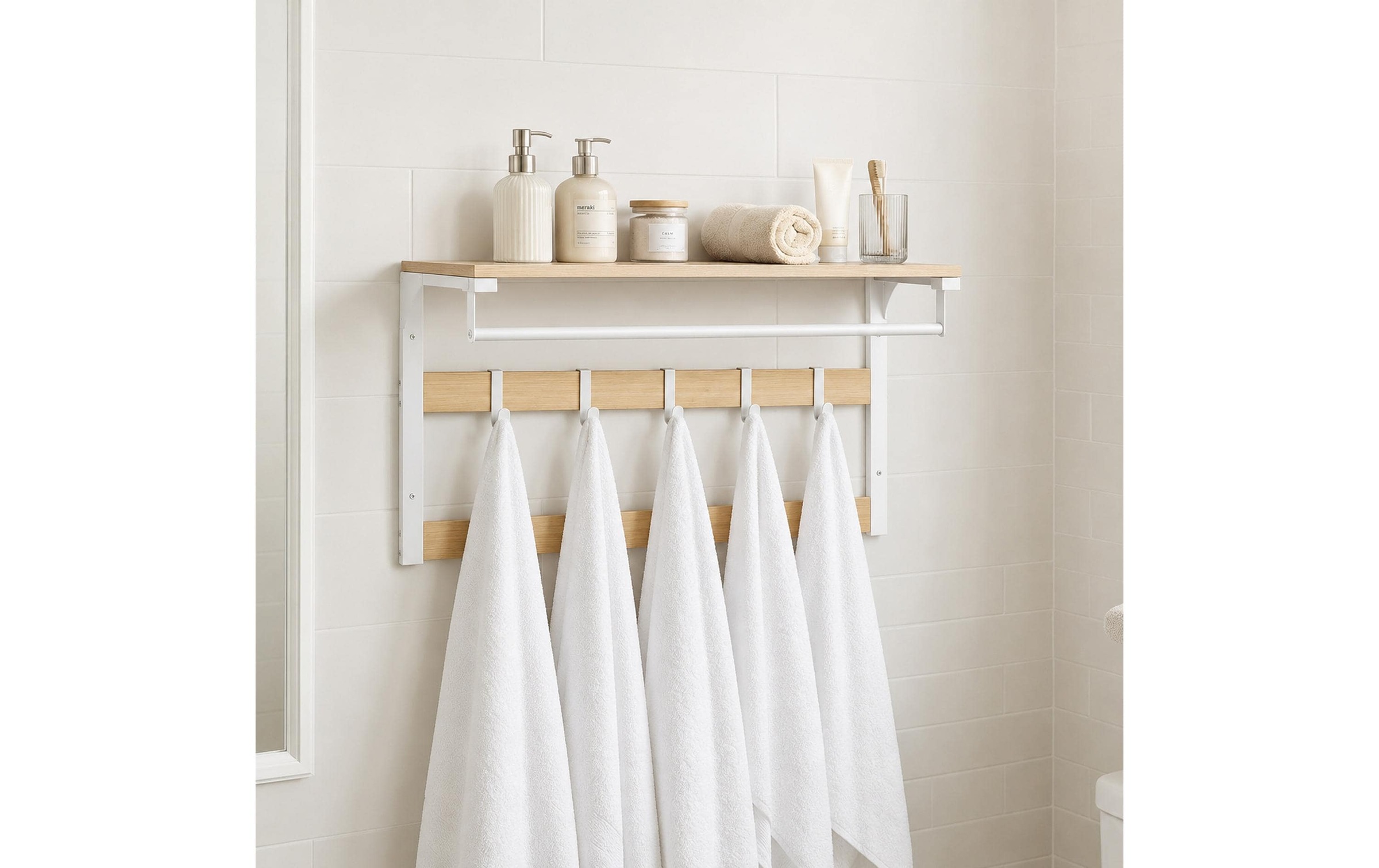 relaxdays Porte-manteau mural