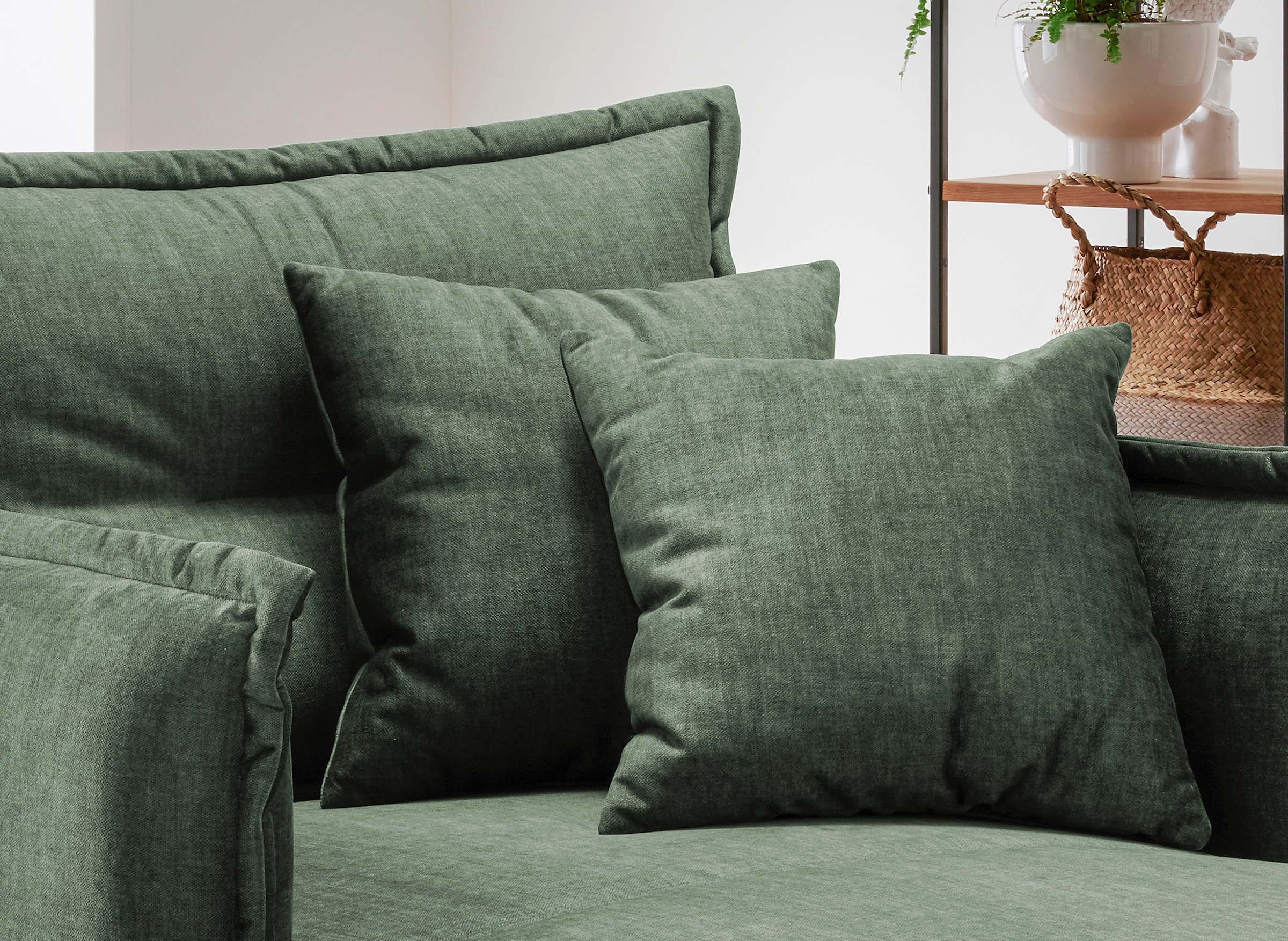 Home affaire Canapé 2 places »Lazio« moderner Sessel mit einer bequemen Polsterung, 2 Stk. Zierkissen