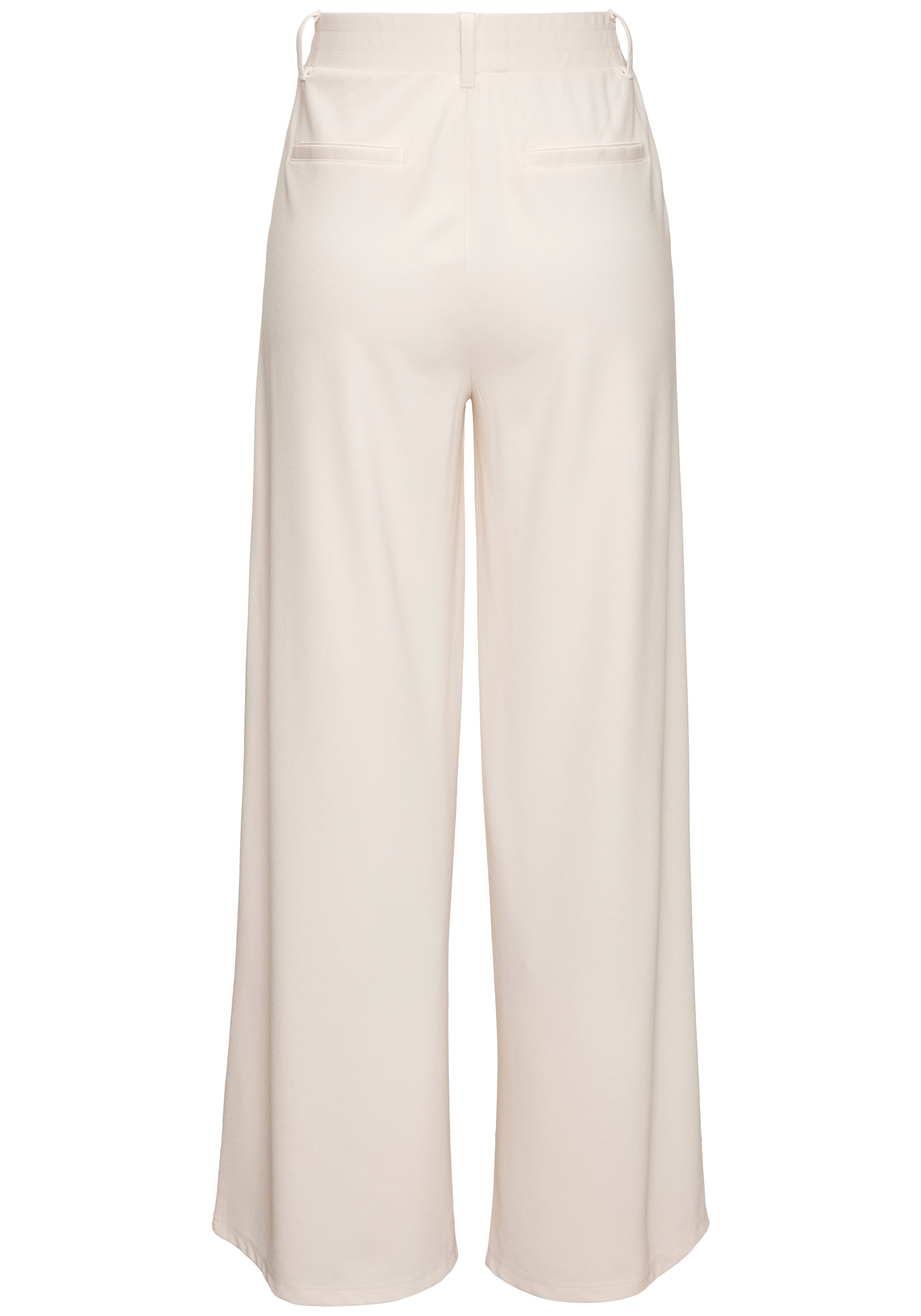 LASCANA Pantalon palazzo »Schlupfhose mit Bundfalten«  style sportif, avec détails brillants, sans fermeture