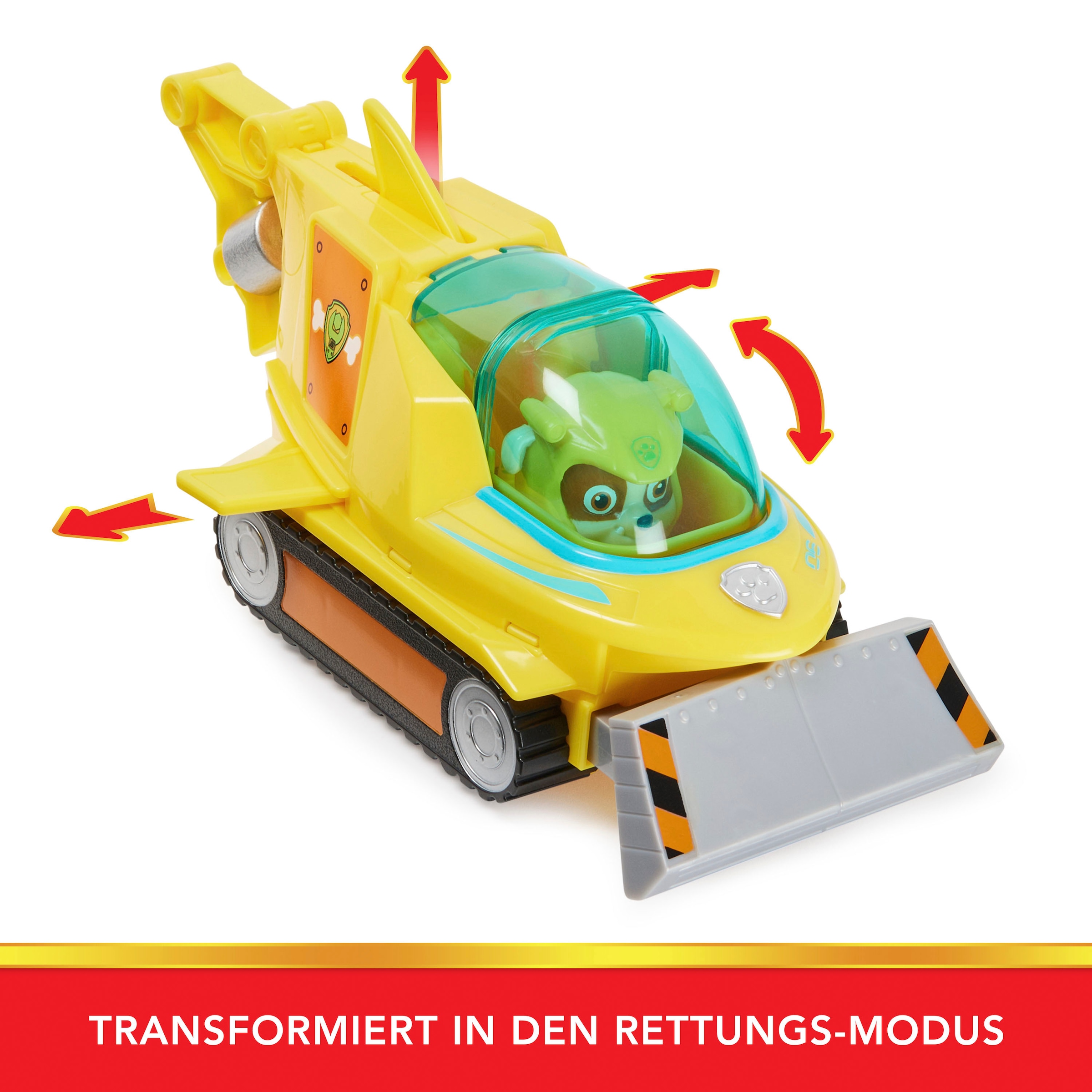 Spin Master Spielzeug-Auto »Paw Patrol - Aqua Pups - Basic Themed Vehicles Solid Rubble« mit Funktionen